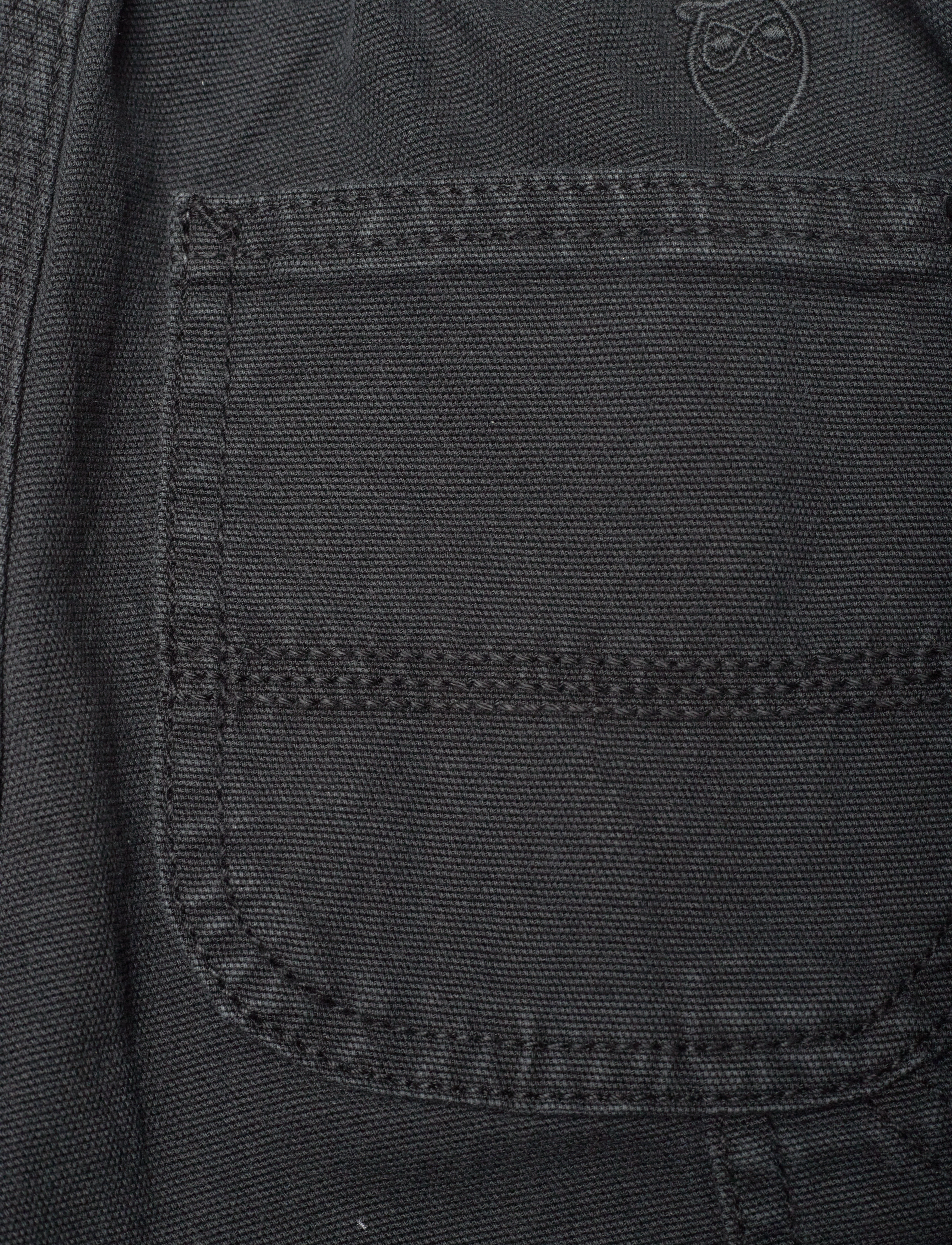 Knowledge Cotton Apparel - Wide fit pant - GOTS/vegan - black jet - 4