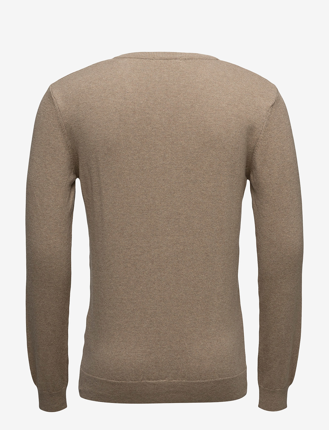 Knowledge Cotton Apparel - Basic V-Neck Cotton/Cashmere - GOTS - dessert sand - 2