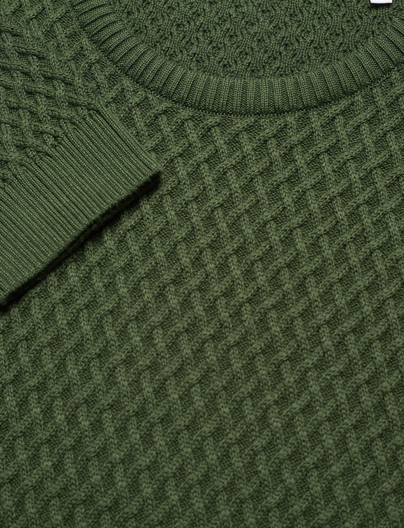 Knowledge Cotton Apparel - Small Diamond Knit - GOTS - green forest - 2