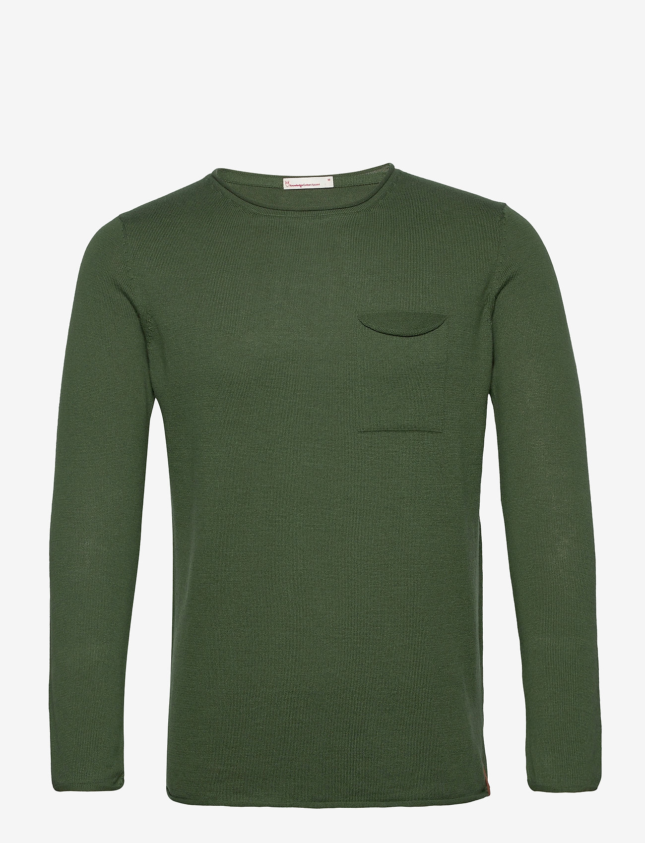 Fine single knit with roll edges - - BLACK FORREST