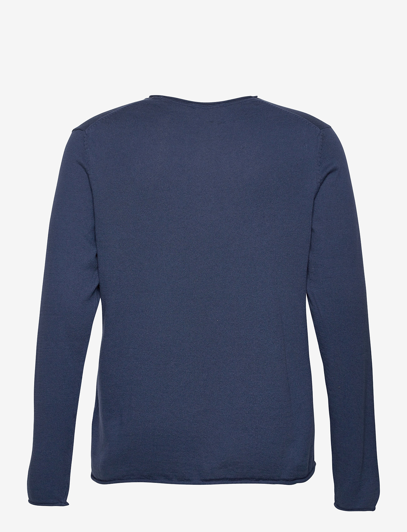 Knowledge Cotton Apparel - Fine single knit with roll edges - - dark denim - 1