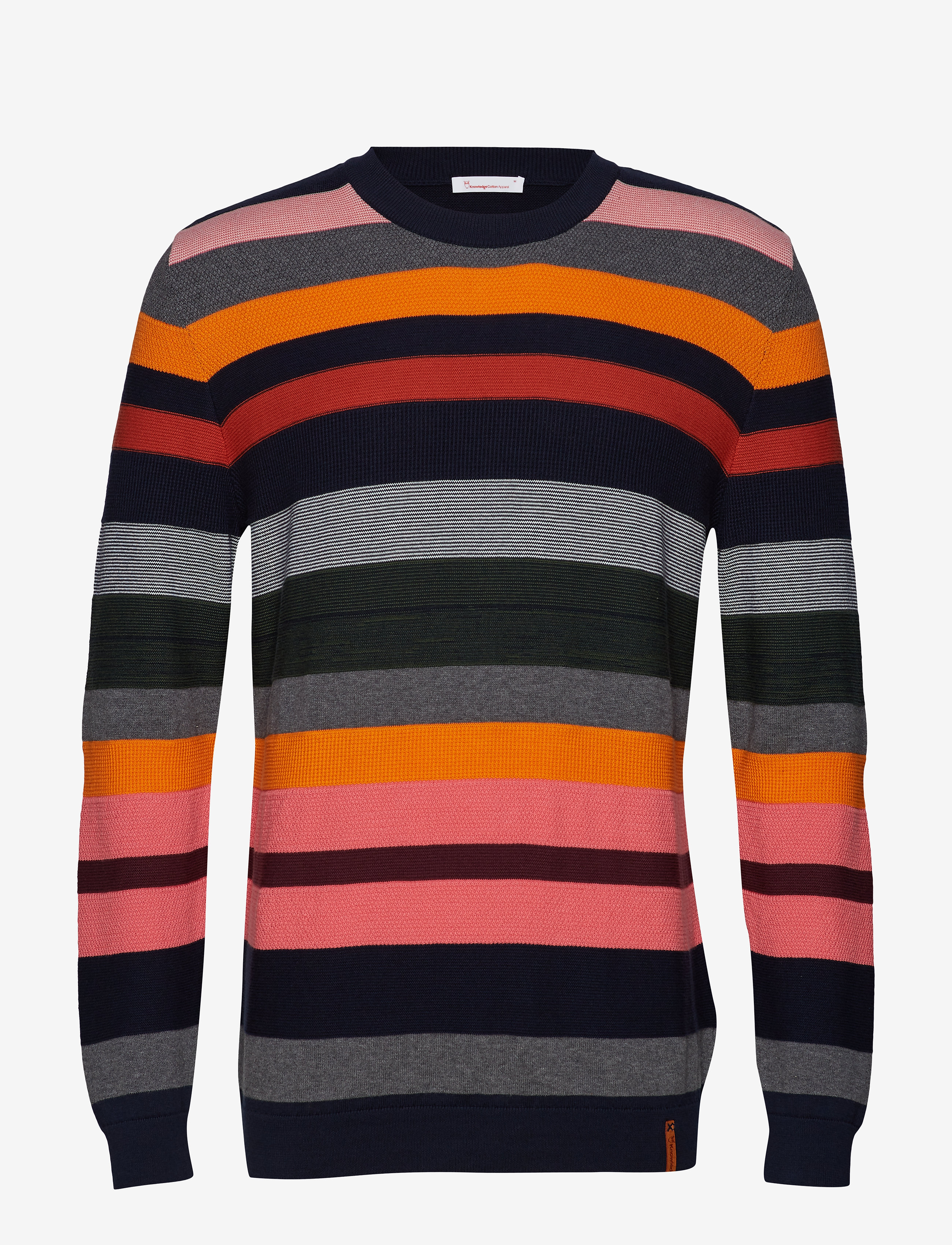 Knowledge Cotton Apparel - Striped o-neck knit - GOTS - total eclipse - 0