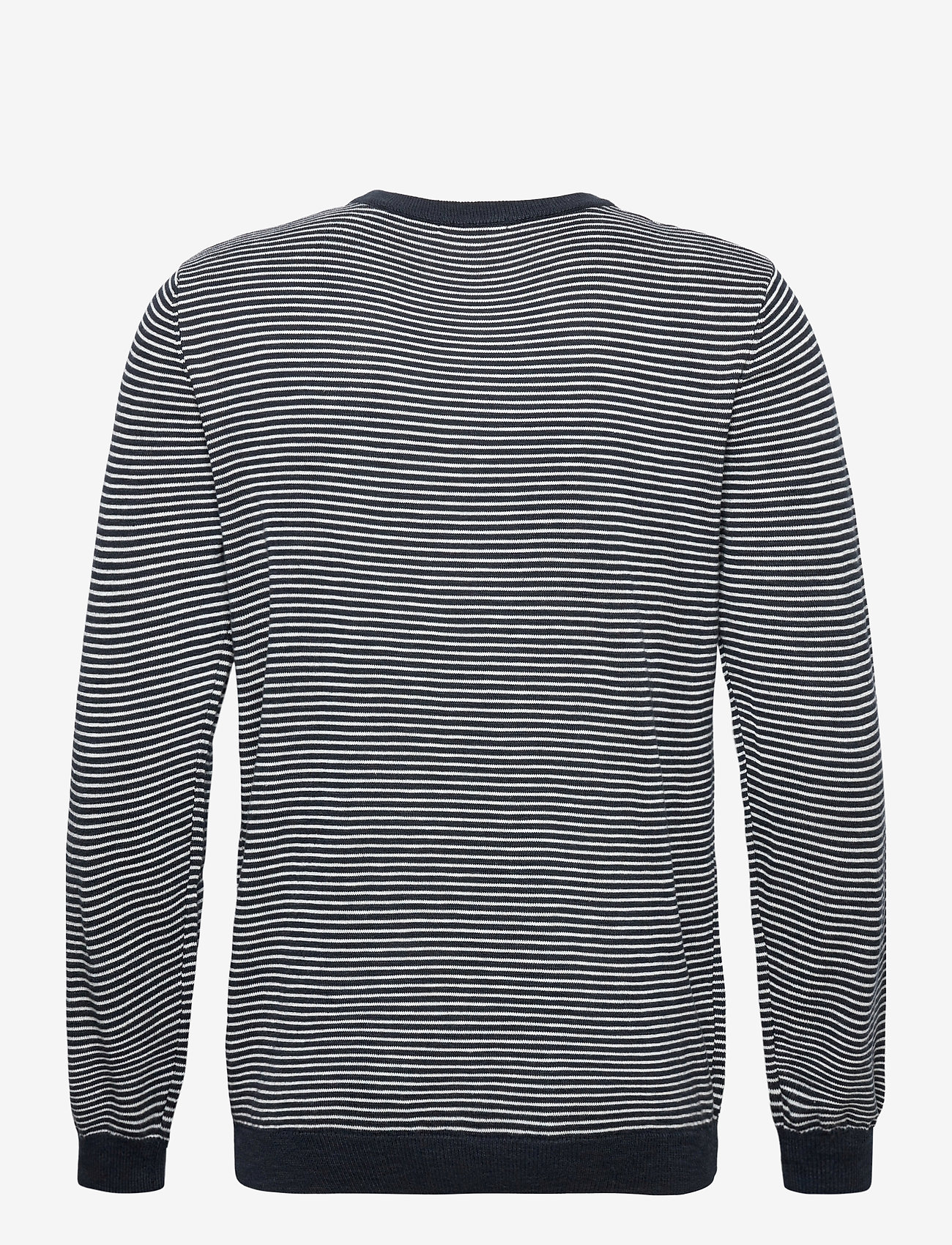 Knowledge Cotton Apparel - FORREST o-neck striped tencel knit - total eclipse - 1