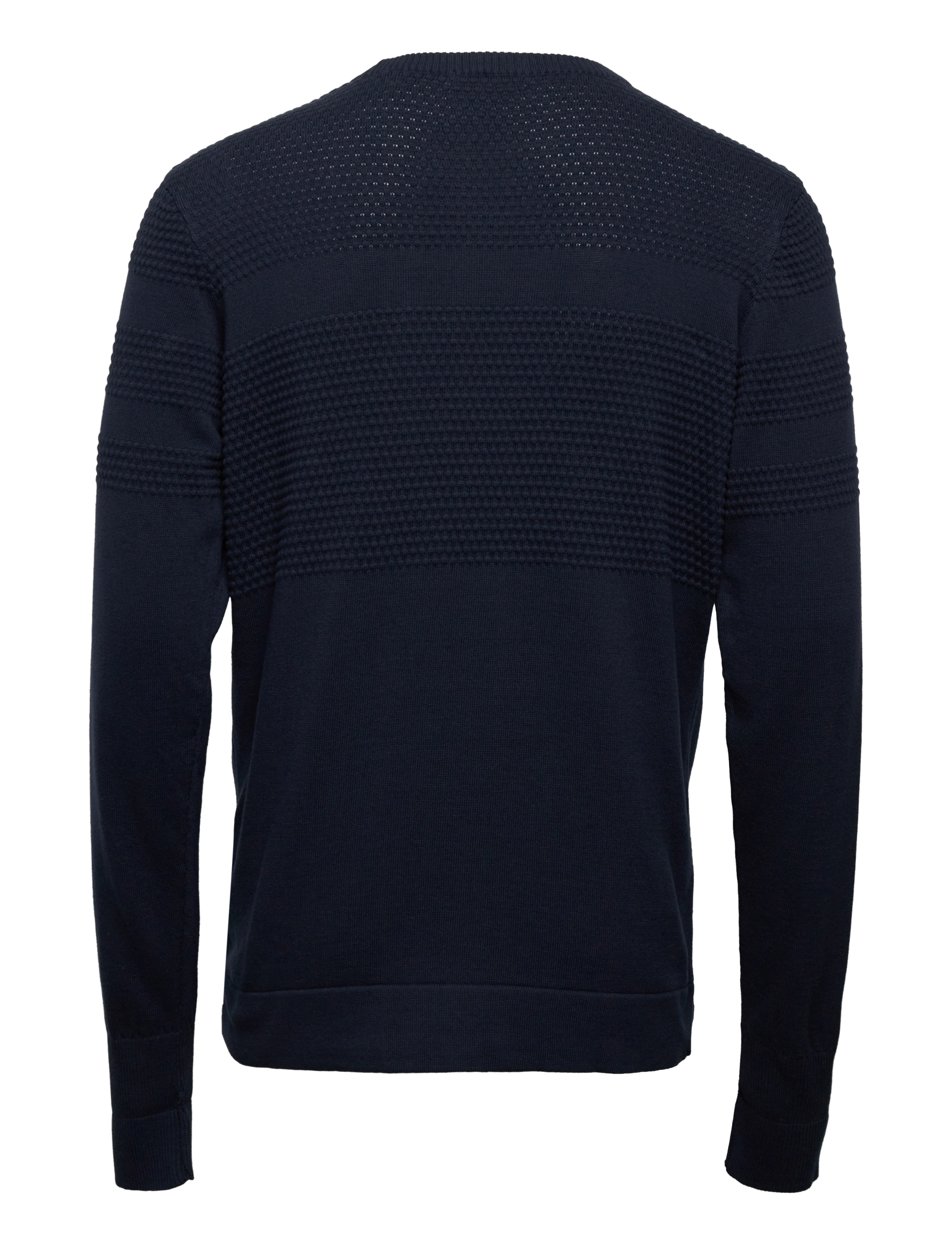 Knowledge Cotton Apparel - FIELD bobble knit crew neck - GOTS/ - total eclipse - 1