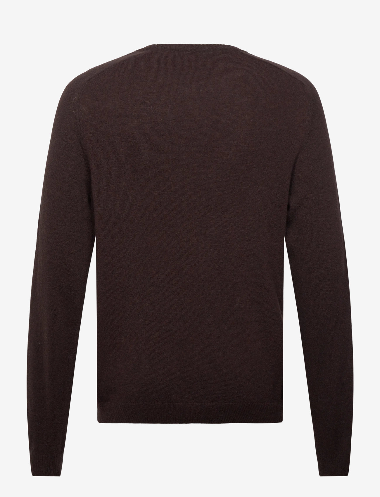Knowledge Cotton Apparel - Lambswool Crew Neck RWS - rundhals - chocolate torte - 1