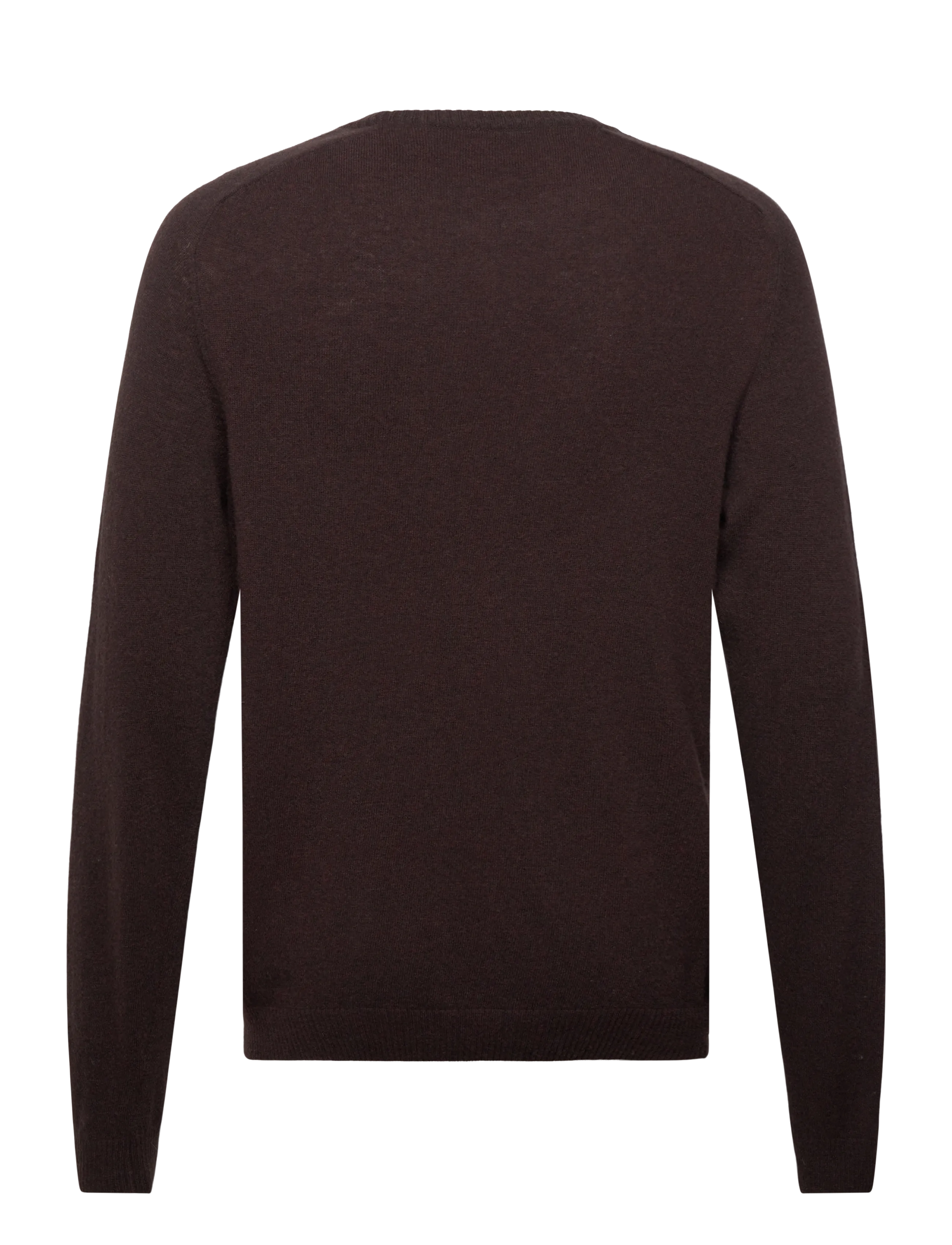 Knowledge Cotton Apparel - Lambswool Crew Neck - rundhalsad - chocolate torte - 1