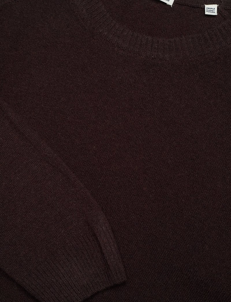 Knowledge Cotton Apparel - Lambswool Crew Neck RWS - rundhals - chocolate torte - 2