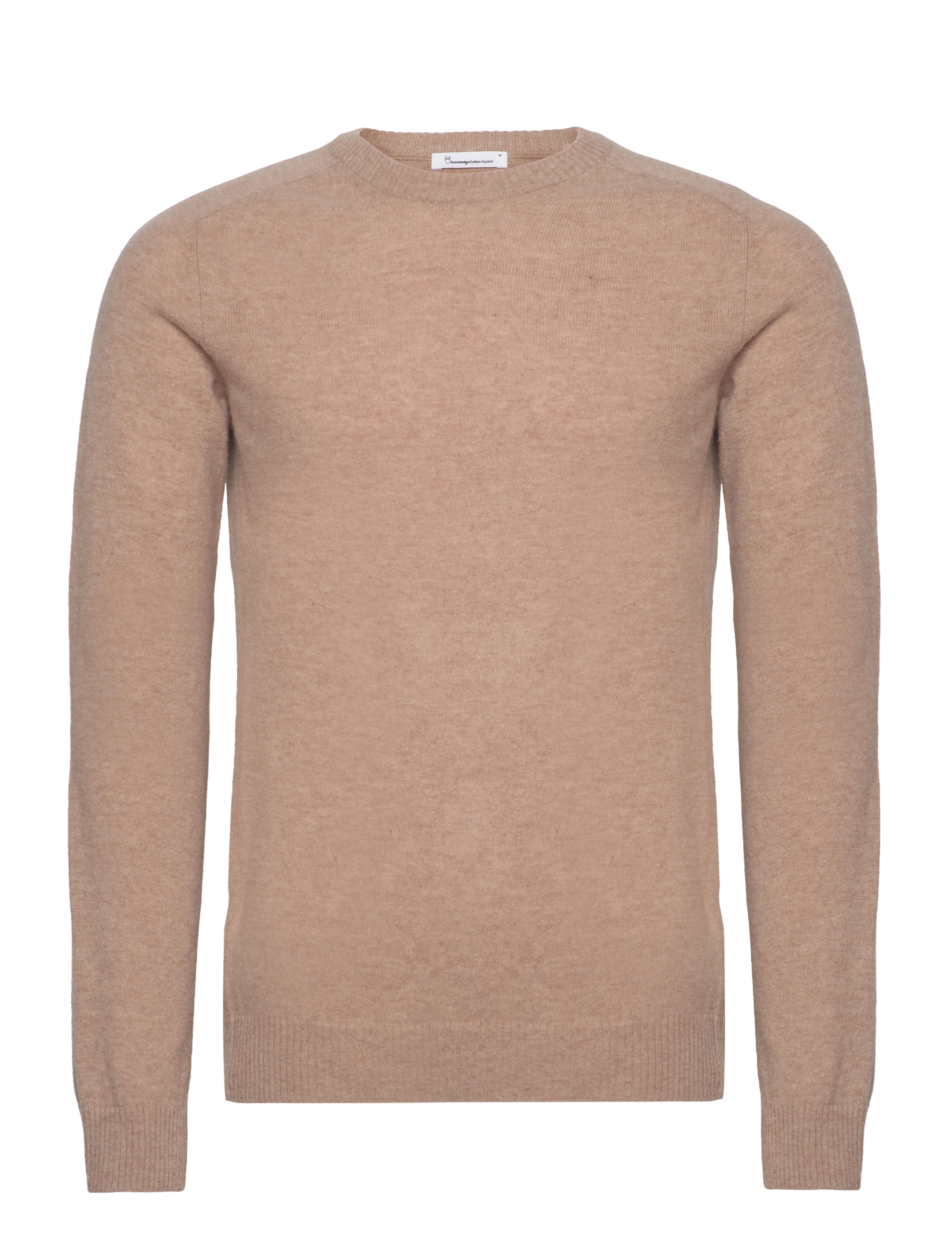 KNOWLEDGE Baumwolle APPAREL Lammwolle Crew Neck Beige - XXL - Herren