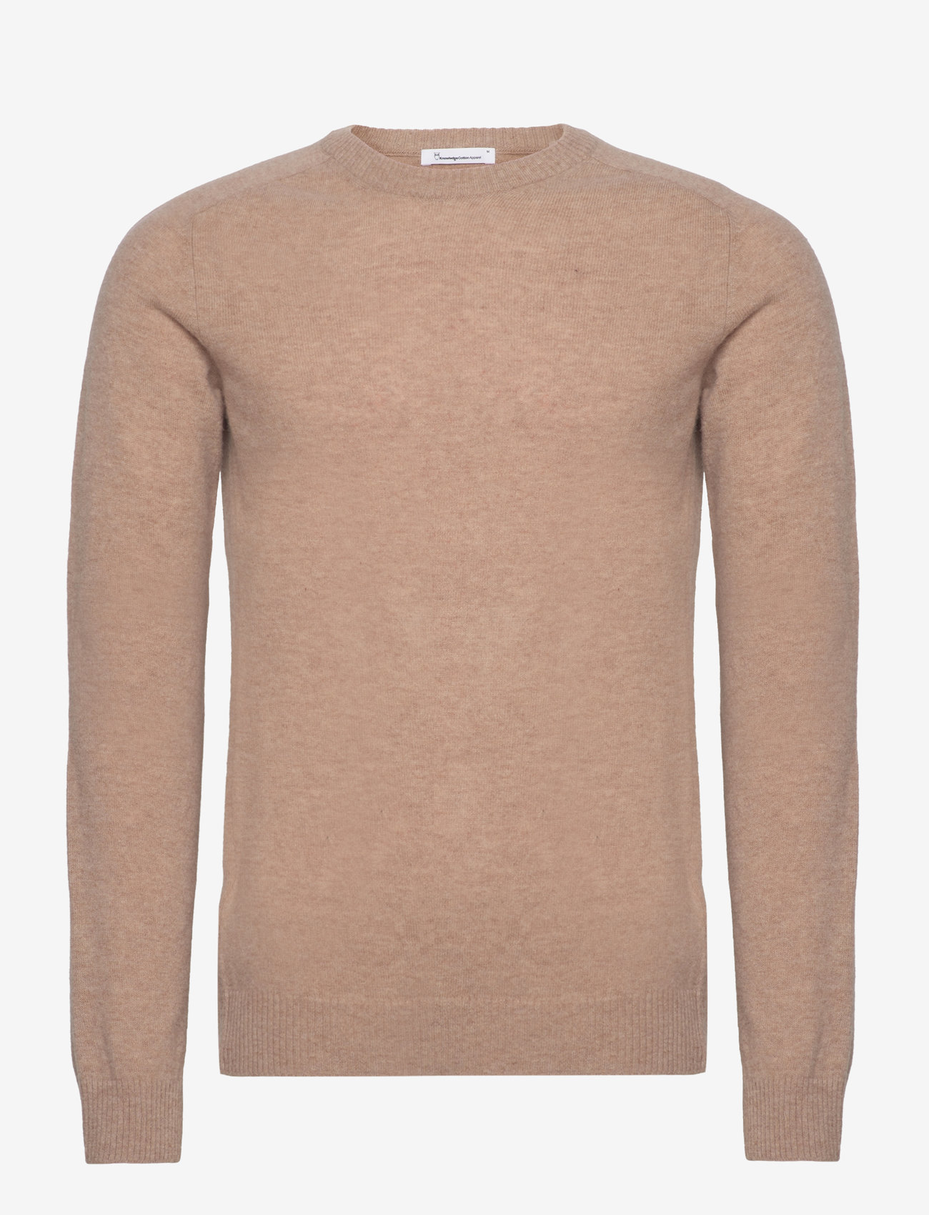 Knowledge Cotton Apparel - Lambswool Crew Neck - rundhals - kelp melange - 0