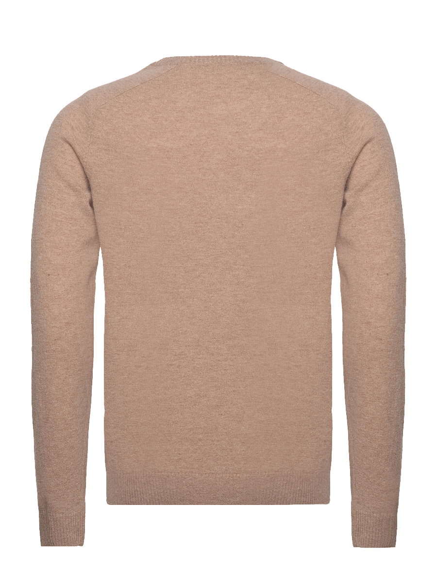 Knowledge Cotton Apparel - Lambswool Crew Neck - rundhals - kelp melange - 1