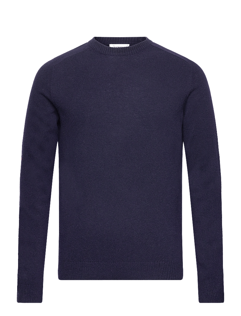 Knowledge Cotton Apparel - Lambswool Crew Neck RWS - rundhals - total eclipse - 1