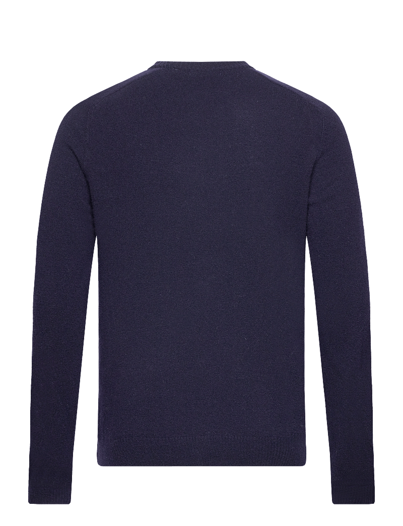 Knowledge Cotton Apparel - Lambswool Crew Neck RWS - rundhals - total eclipse - 2