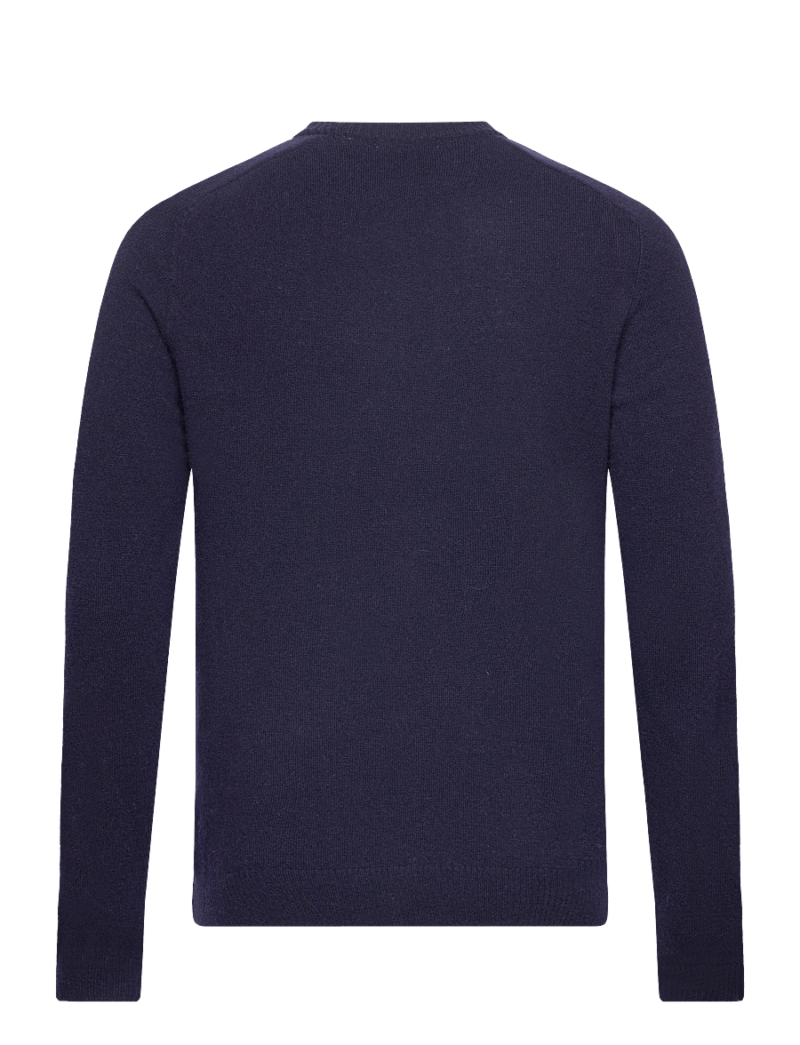 Knowledge Cotton Apparel - Lambswool Crew Neck - rundhals - total eclipse - 2