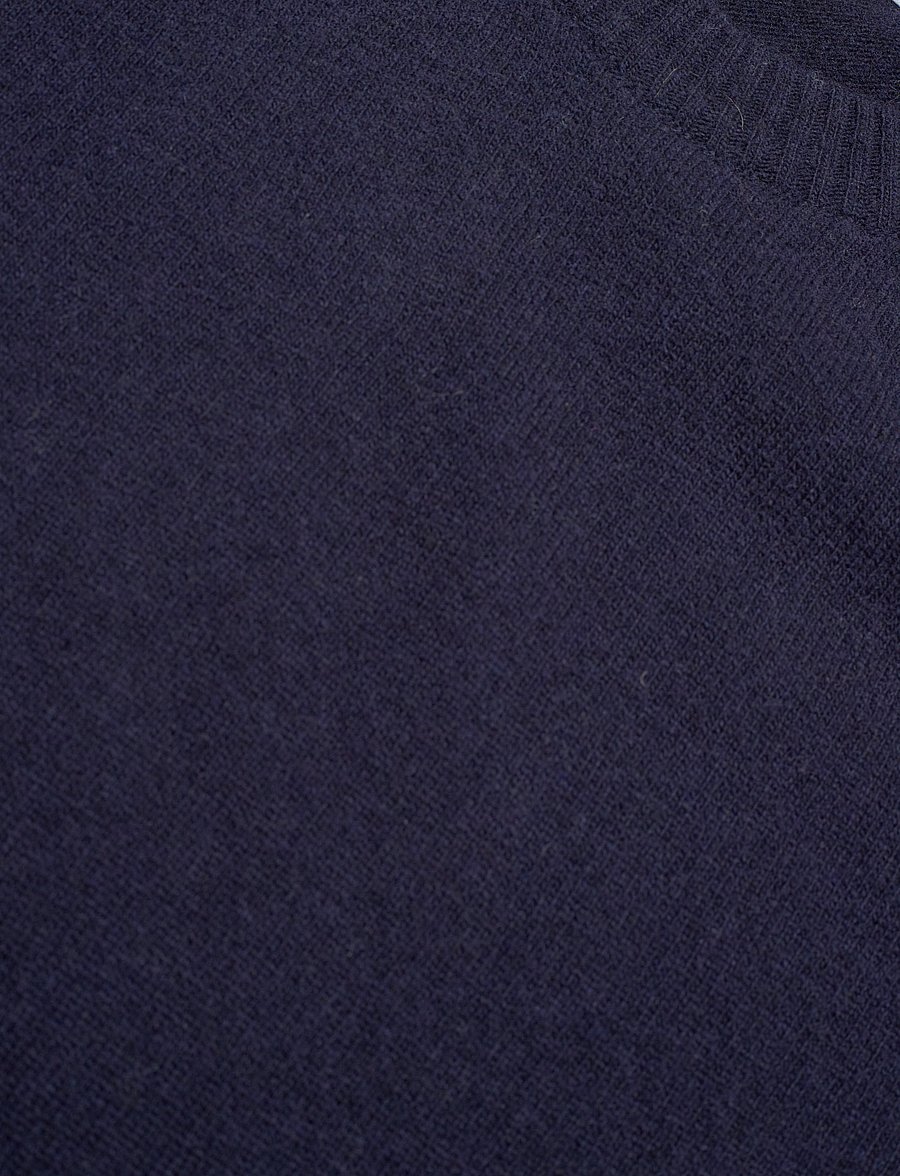 Knowledge Cotton Apparel - Lambswool Crew Neck - rundhals - total eclipse - 5