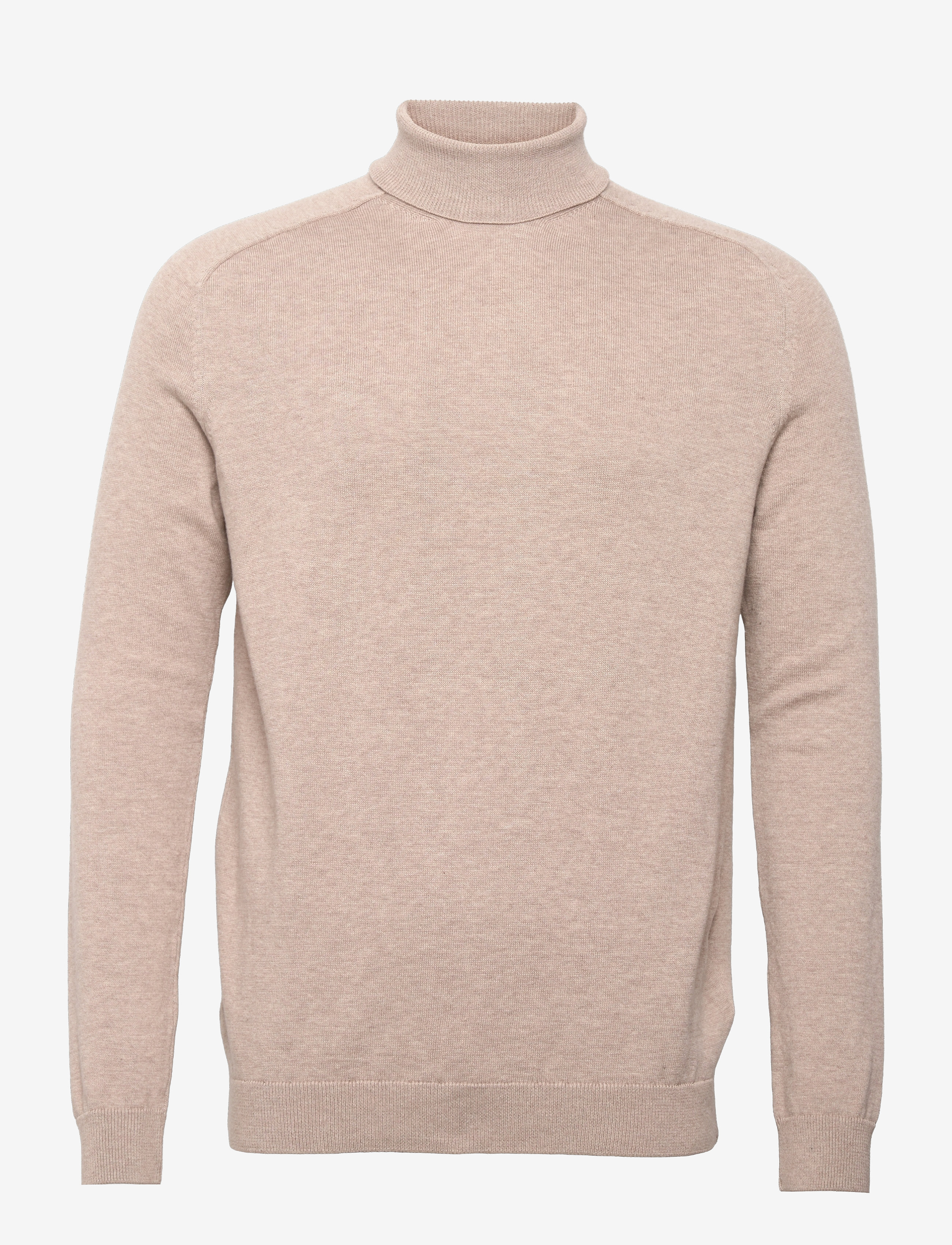 Knowledge Cotton Apparel - FIELD high neck long stable cotton - light feather gray - 0