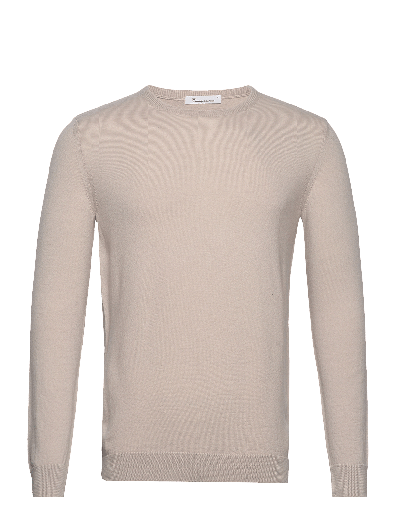 Knowledge Cotton Apparel O-neck Merino Wool Plain Knit Got