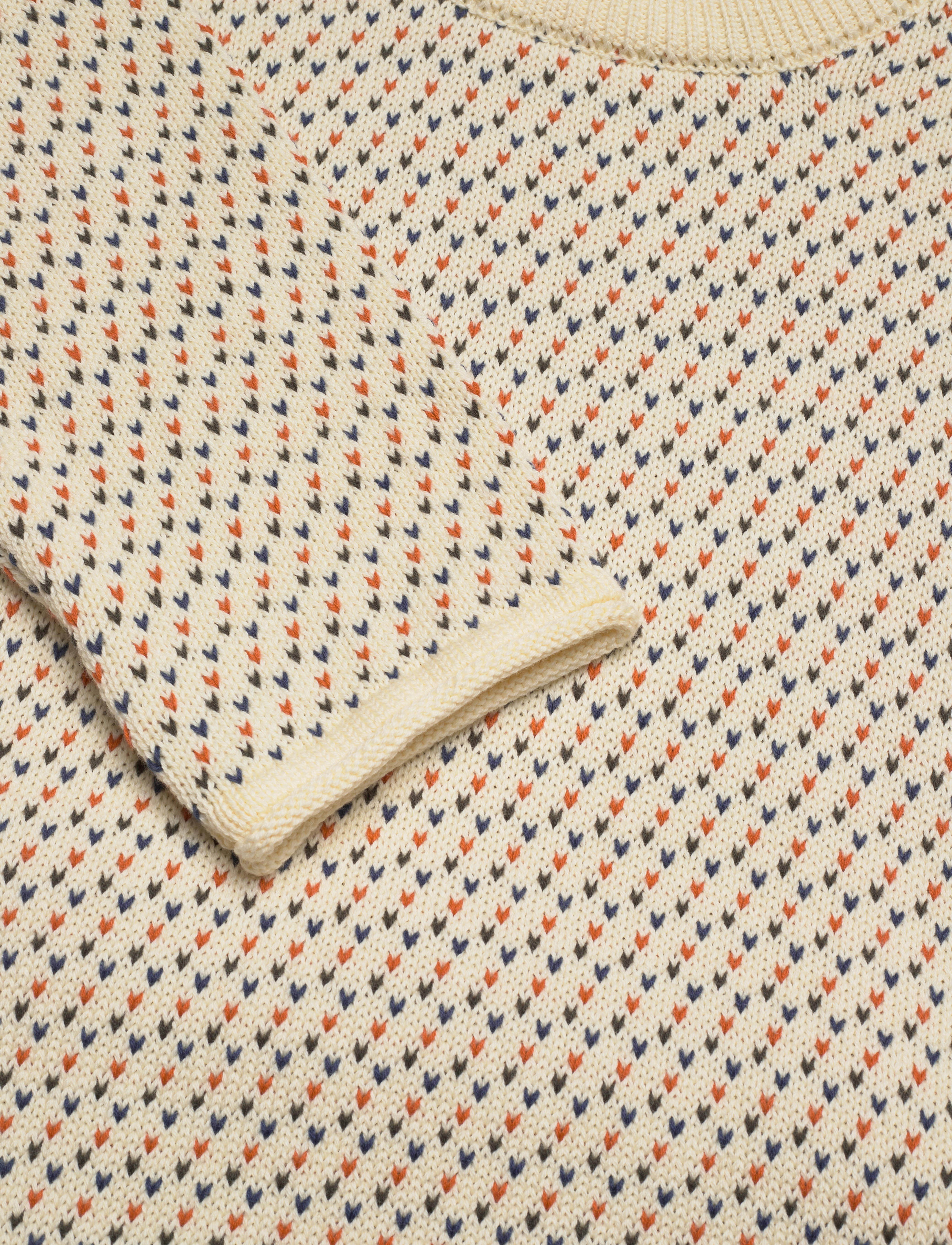 Knowledge Cotton Apparel - VALLEY jacquard crew neck - GOTS/Ve - winter white - 2