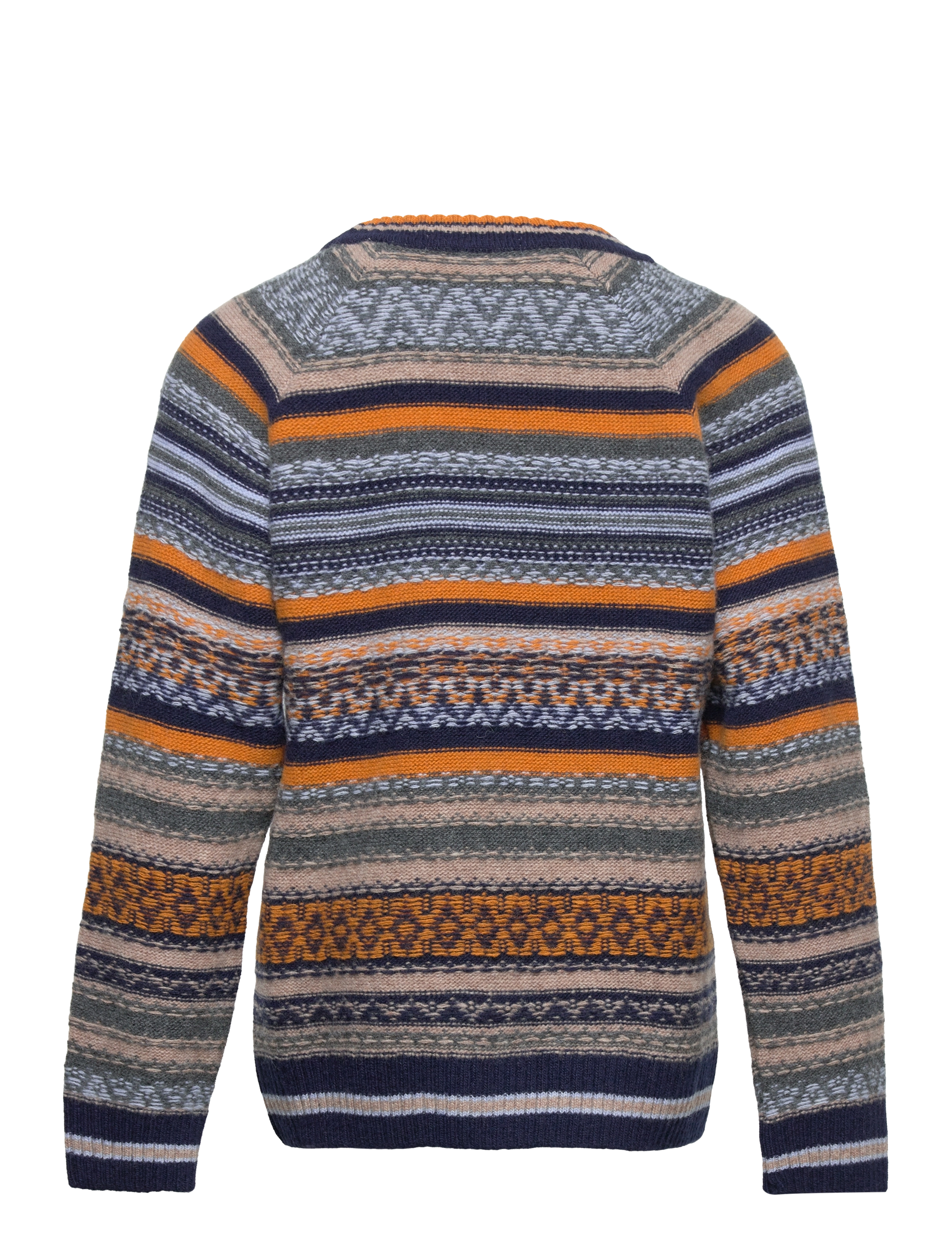 Knowledge Cotton Apparel - Faroe Island raglan crew neck knit - kelp - 1