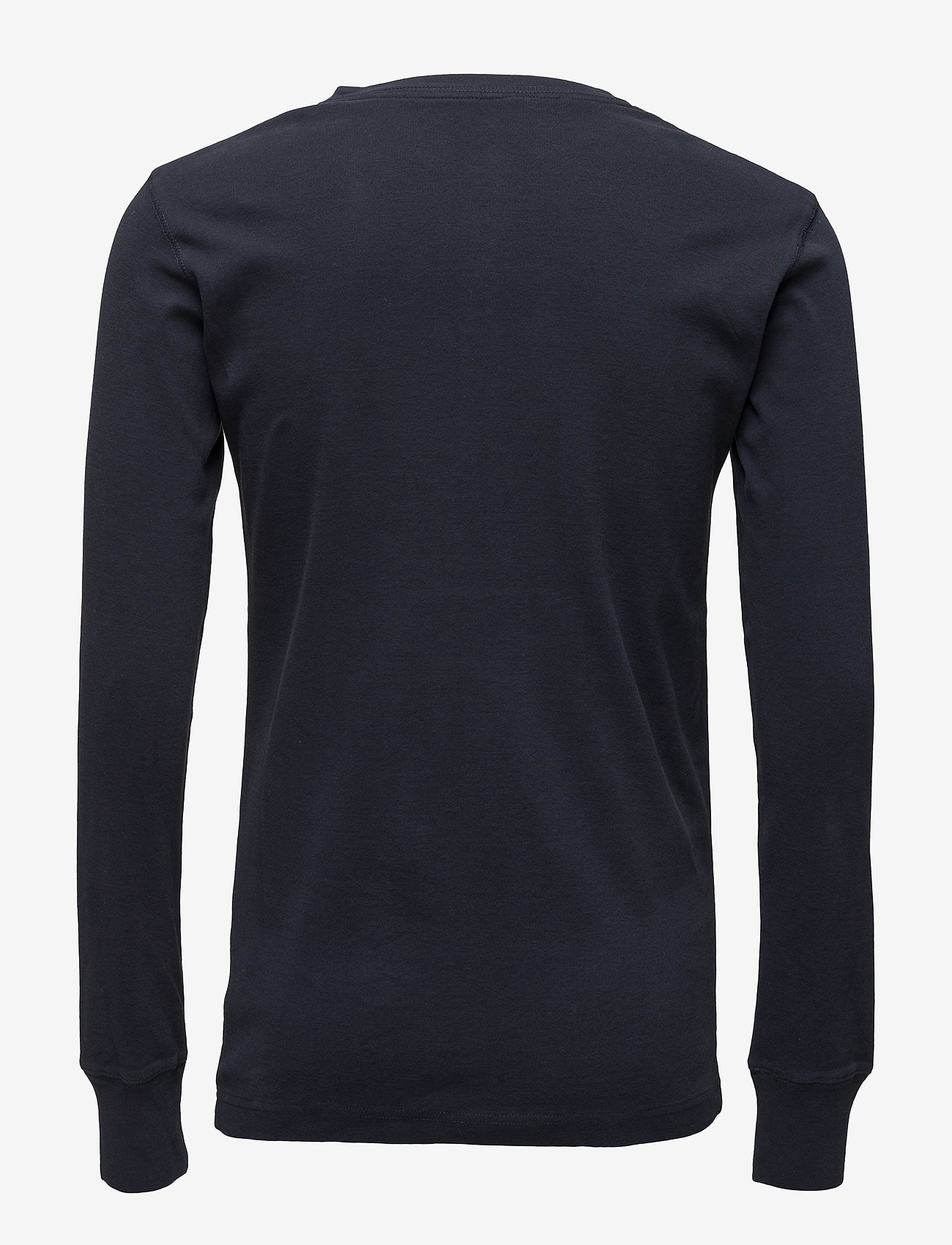 Knowledge Cotton Apparel - CEDAR LS Henley - GOTS/Vegan - total eclipse - 1