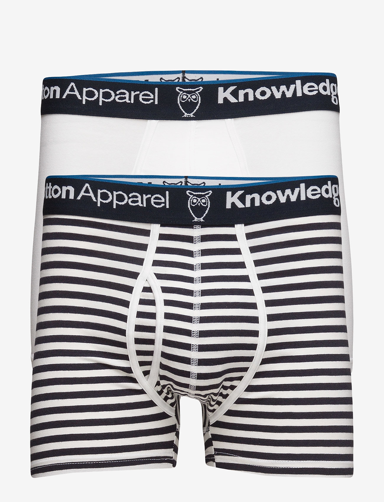 Knowledge Cotton Apparel - MAPLE 2 pack striped underwear - total eclipse - 0