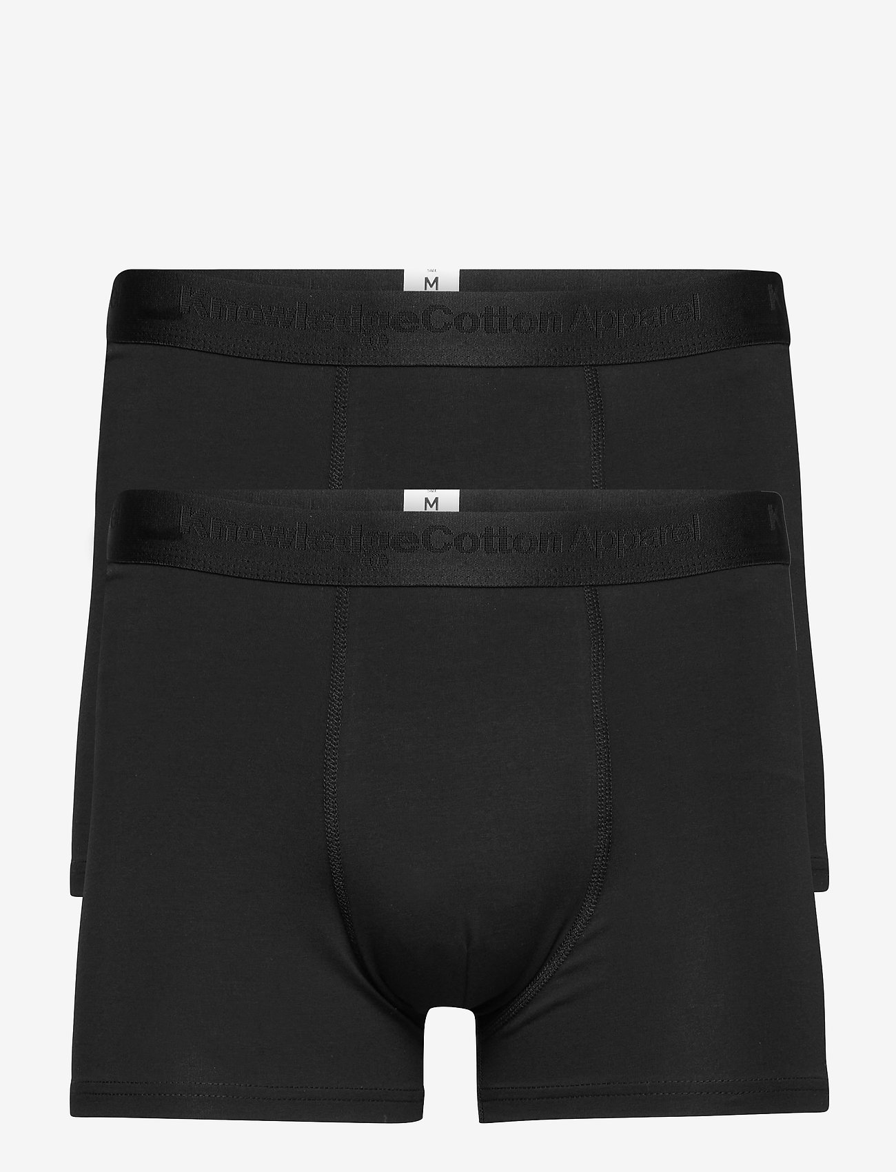 Knowledge Cotton Apparel - 2-pack underwear - GOTS/Vegan - de laveste prisene - black jet - 0