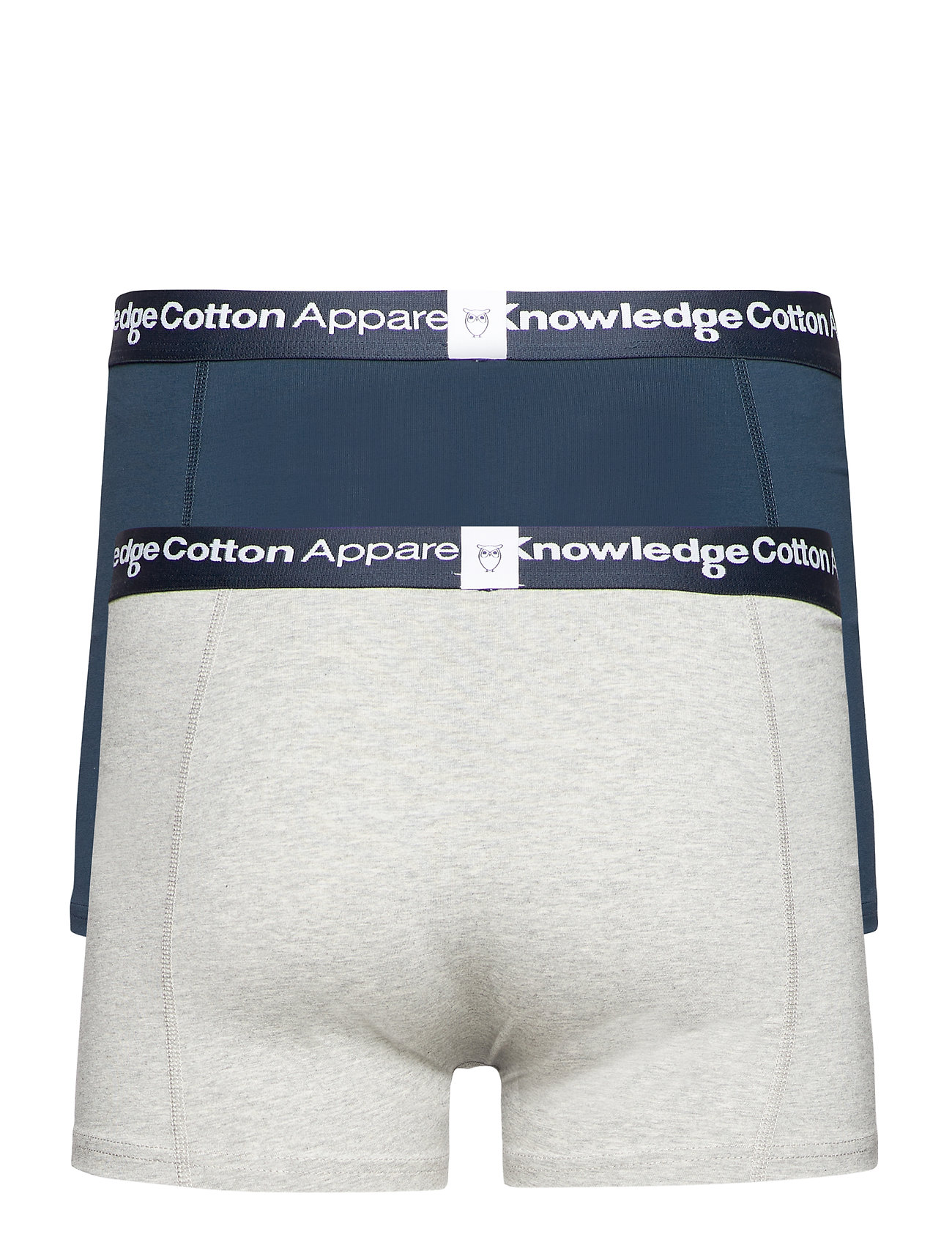 Knowledge Cotton Apparel - 2-pack underwear - GOTS/Vegan - lowest prices - grey melange - 1