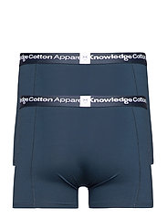 Knowledge Cotton Apparel - 2-pack underwear - GOTS/Vegan - de laveste prisene - total eclipse - 2