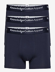 Knowledge Cotton Apparel - 3-pack underwear - GOTS/Vegan - zemākās cenas - total eclipse - 0