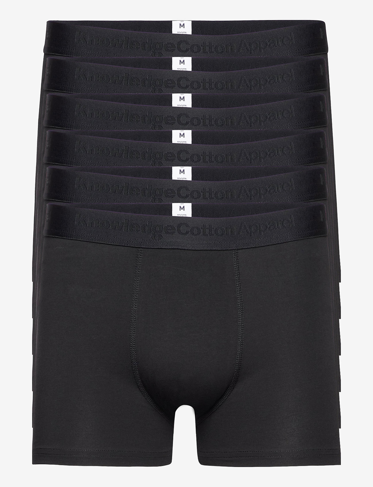 Knowledge Cotton Apparel - MAPLE 6 pack underwear - GOTS/Vegan - bokserki - black jet - 0