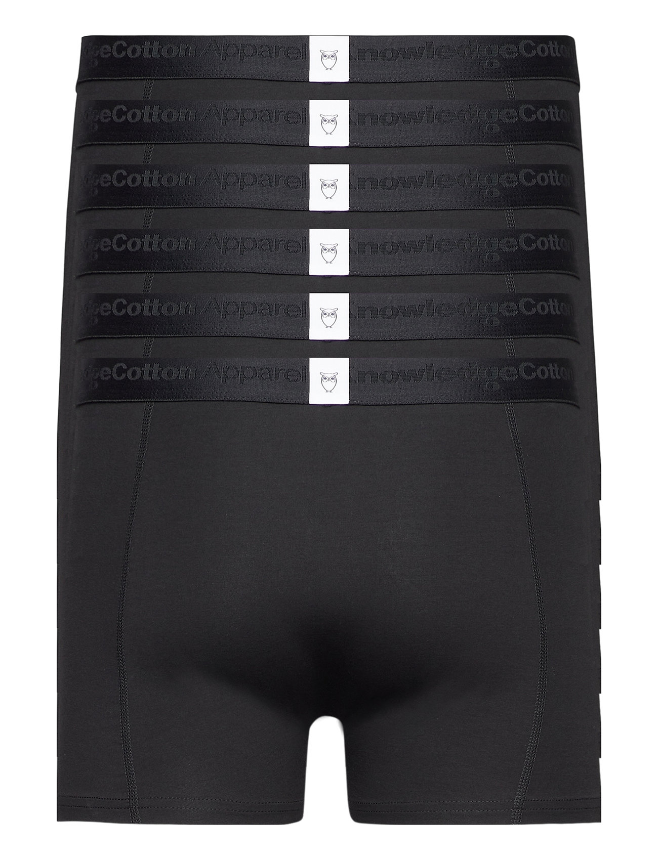 Knowledge Cotton Apparel - 6-pack underwear - GOTS/Vegan - majtki w wielopaku - black jet - 1