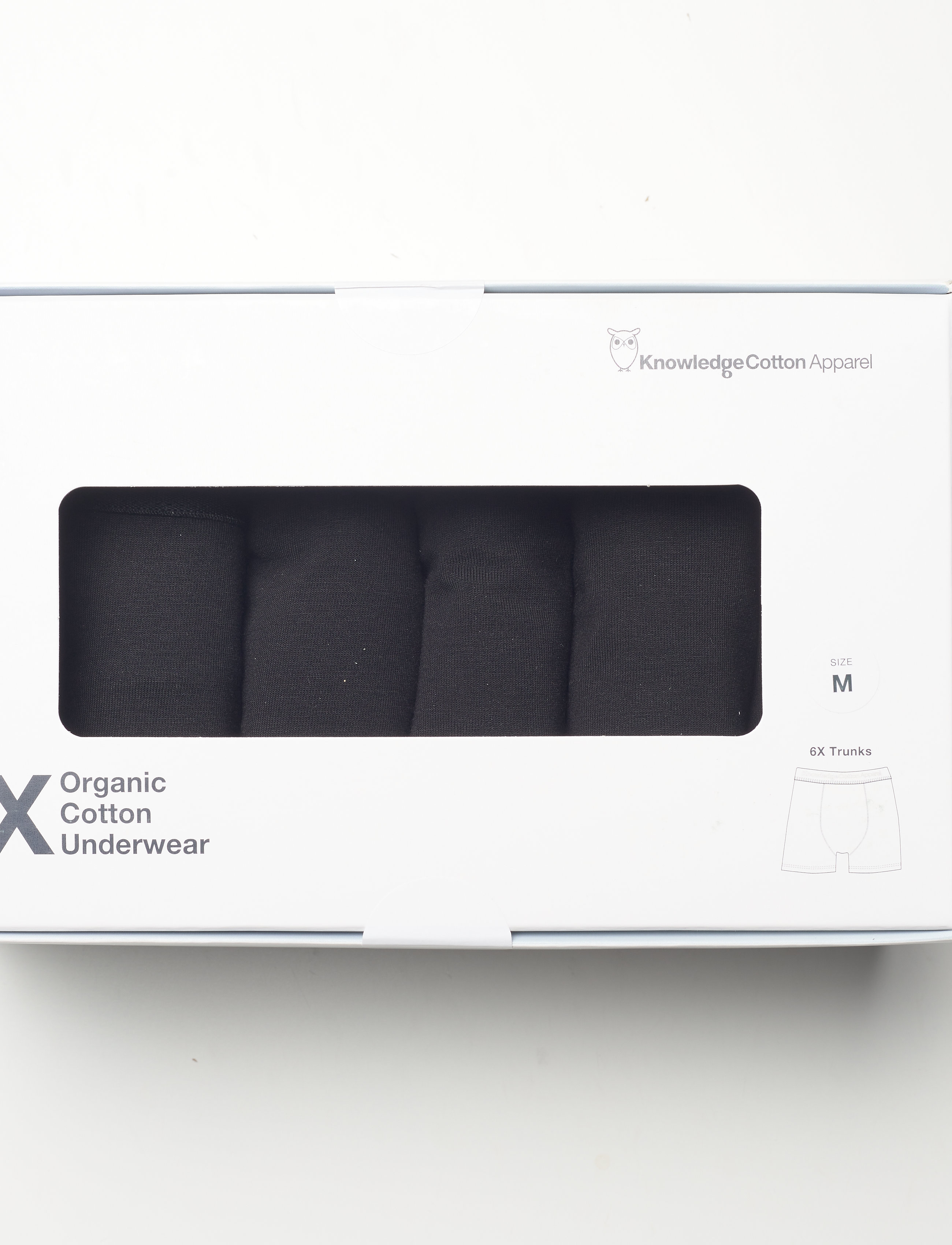 Knowledge Cotton Apparel - 6-pack underwear - GOTS/Vegan - black jet - 1