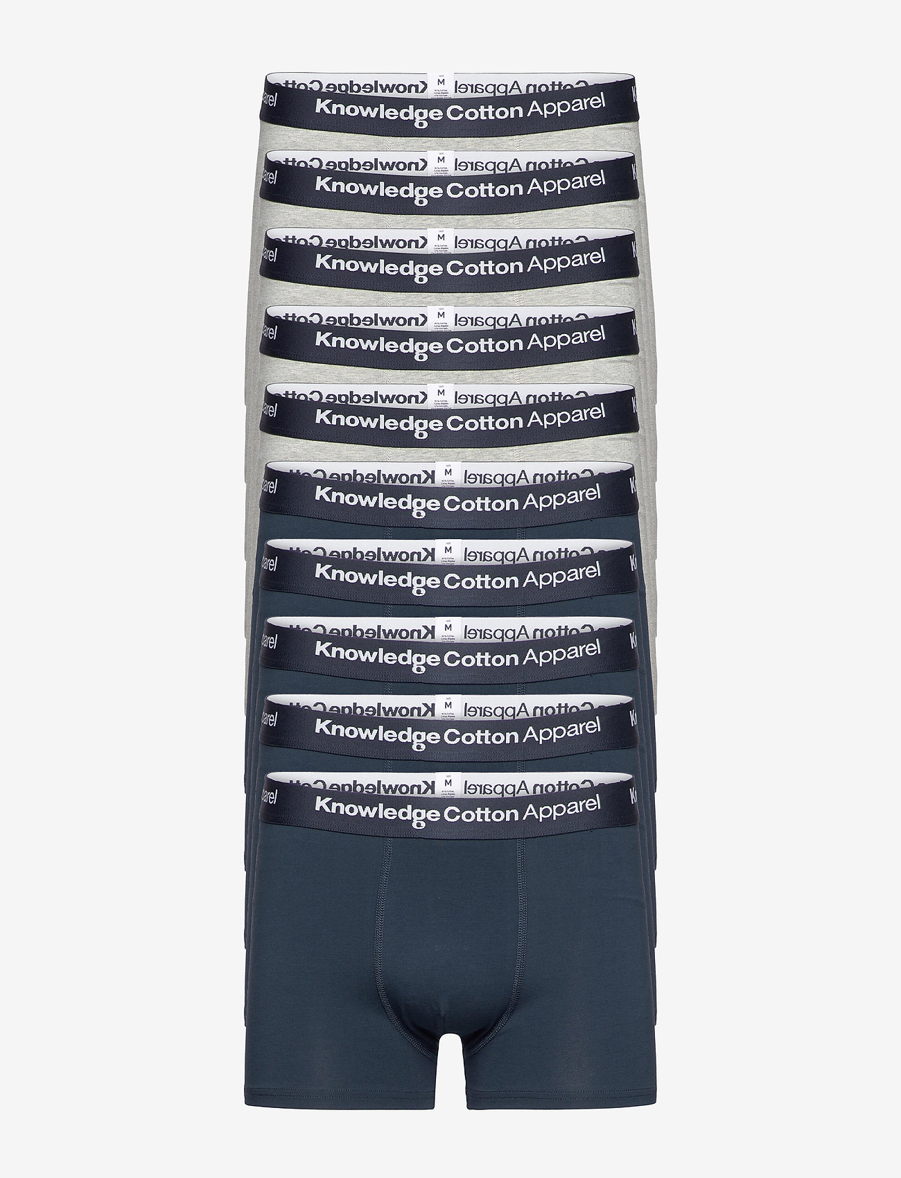 Knowledge Cotton Apparel - MAPLE 10-pack underwear - GOTS/Vega - grey melange - 0