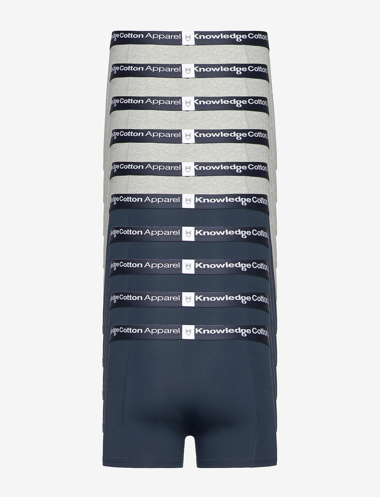 Knowledge Cotton Apparel - MAPLE 10-pack underwear - GOTS/Vega - grey melange - 1