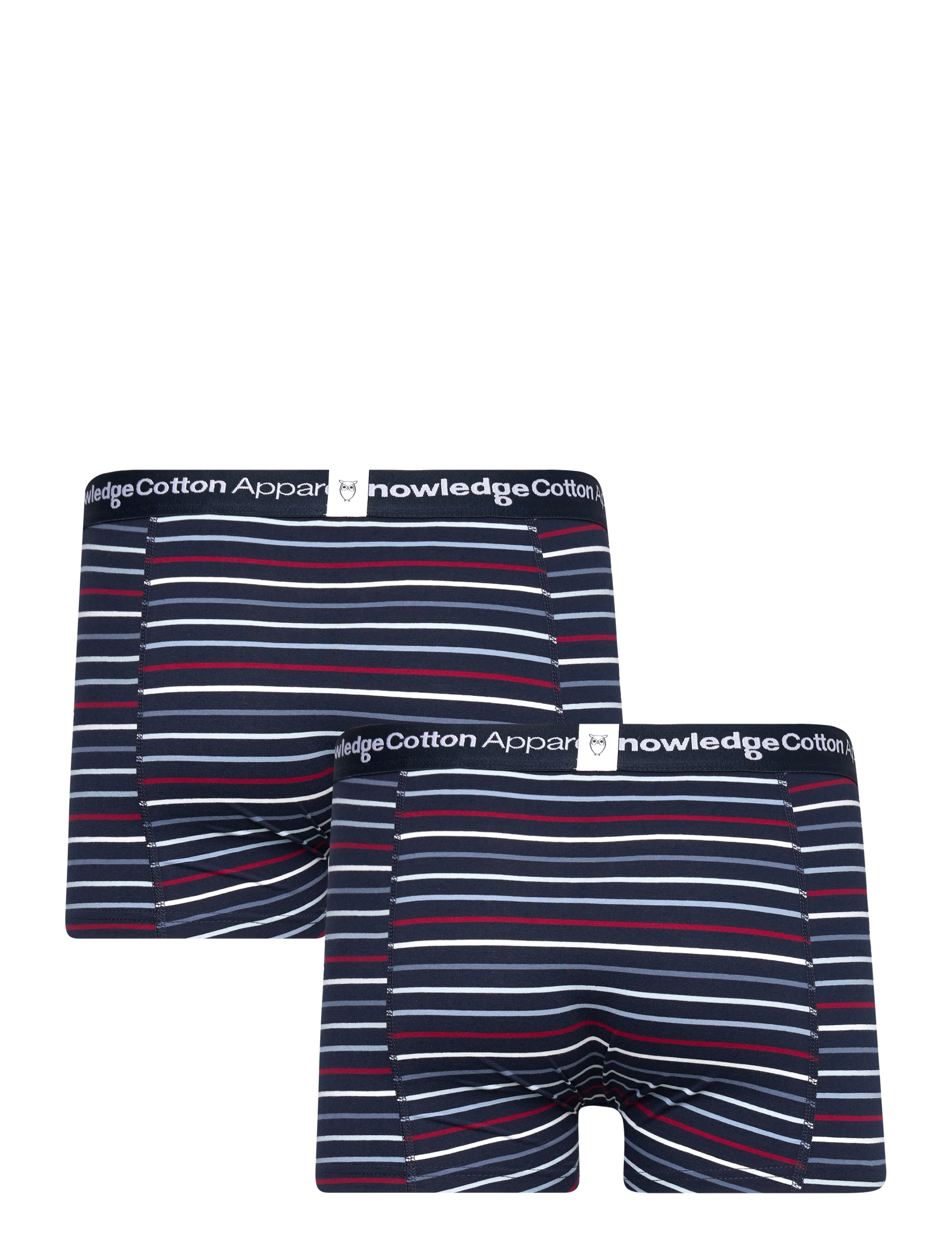 Knowledge Cotton Apparel - 2-pack underwear striped - GOTS/Veg - total eclipse - 1