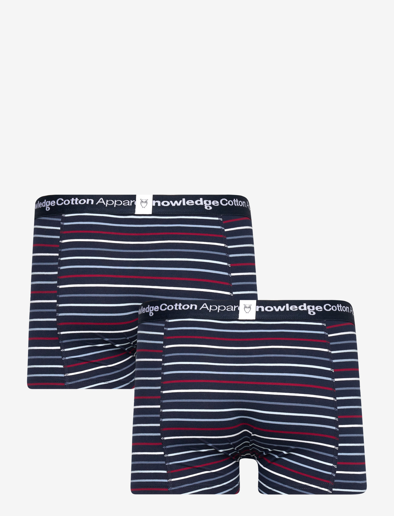 Knowledge Cotton Apparel - 2-pack underwear striped - GOTS/Veg - total eclipse - 2