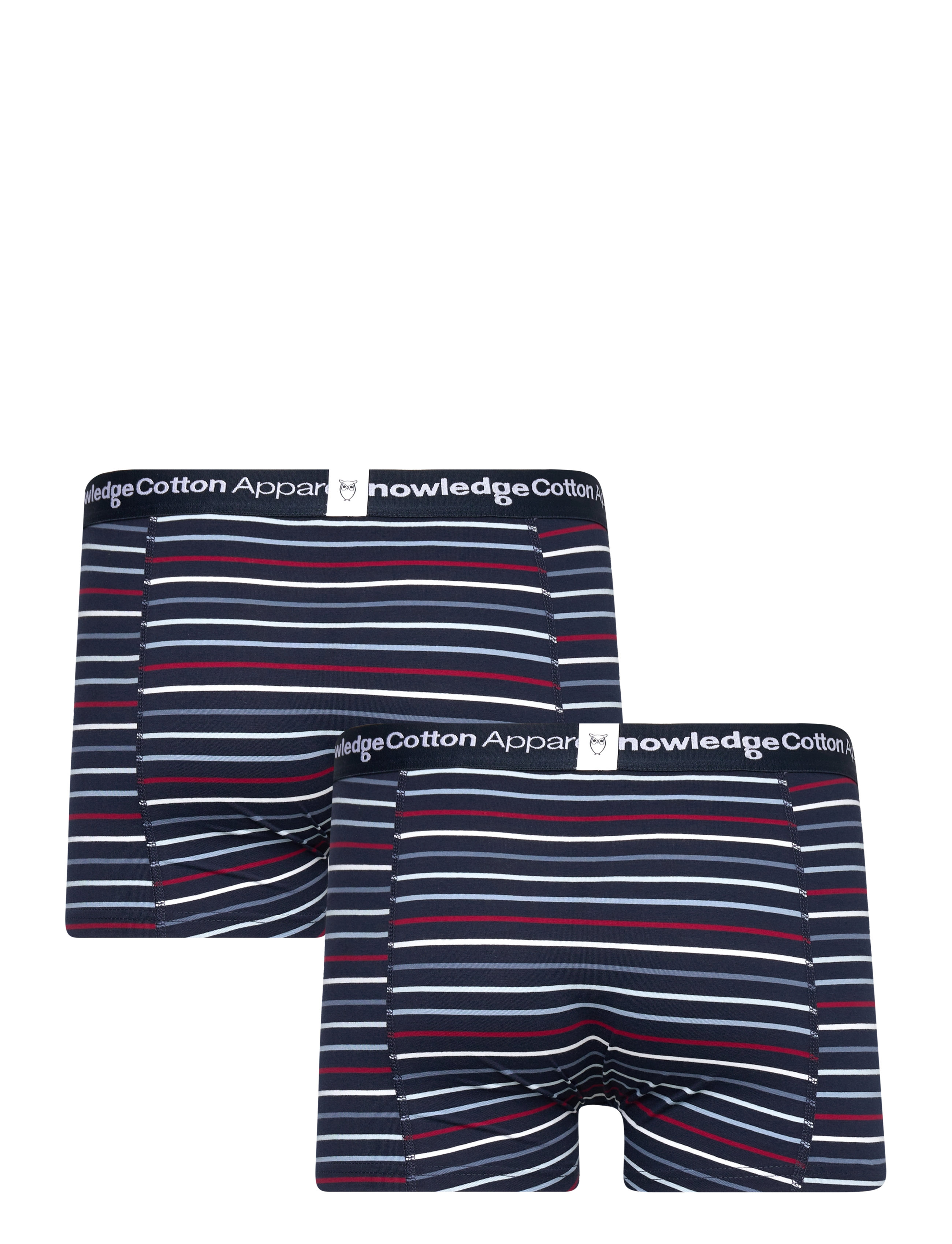 Knowledge Cotton Apparel - 2-pack underwear striped - GOTS/Veg - total eclipse - 2