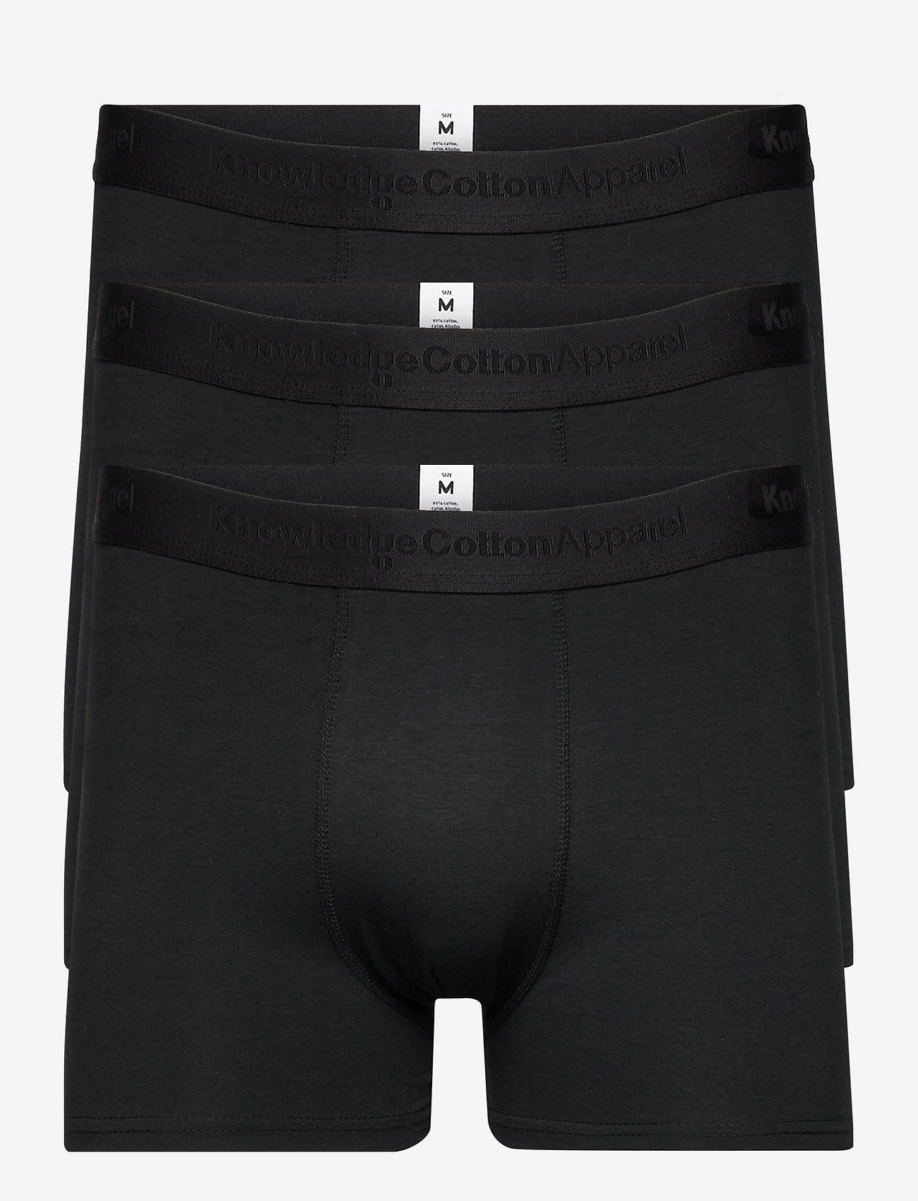 Knowledge Cotton Apparel - MAPLE 3-pack underwear - GOTS/Vegan - black jet - 0