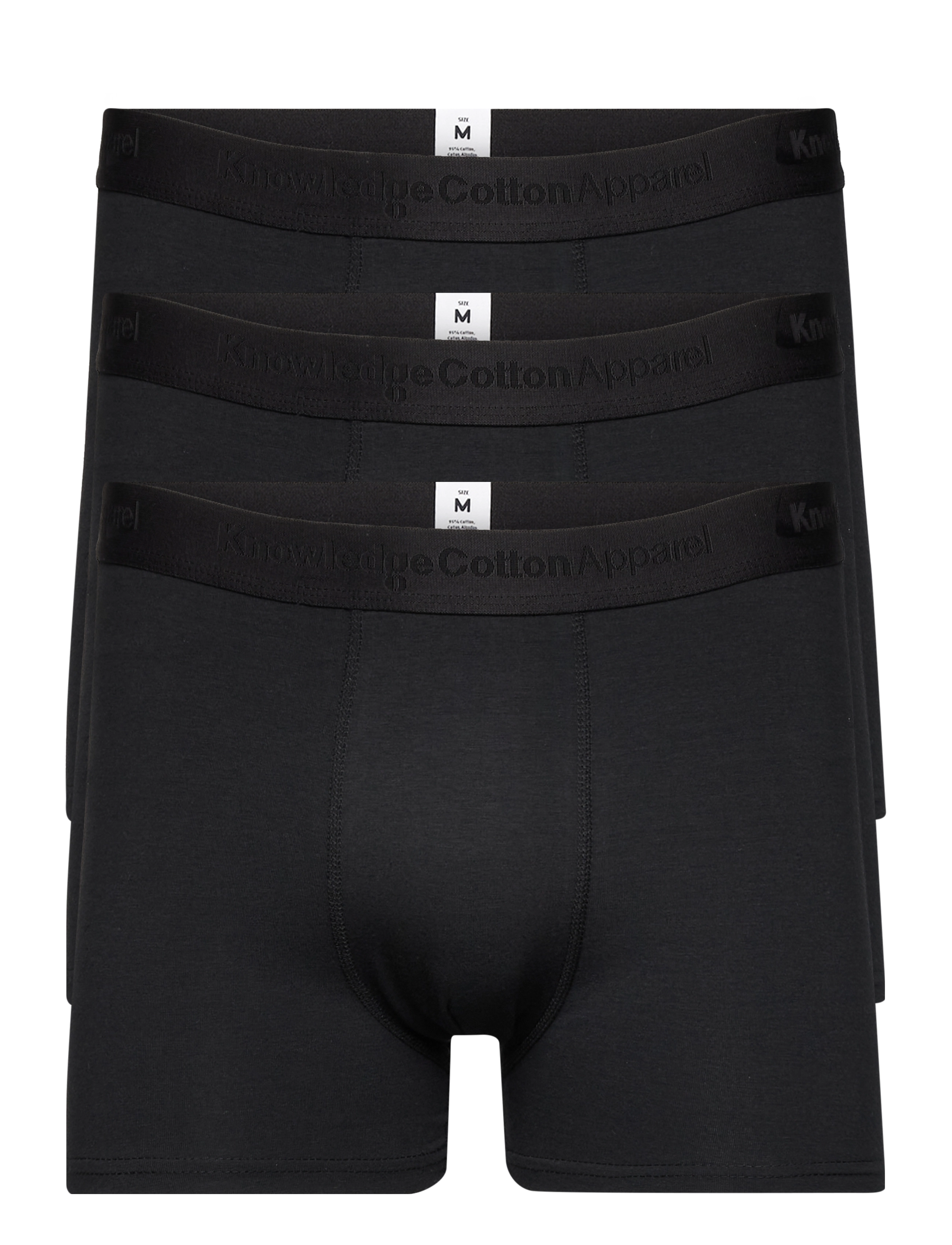 Knowledge Cotton Apparel - MAPLE 3-pack underwear - GOTS/Vegan - black jet - 0