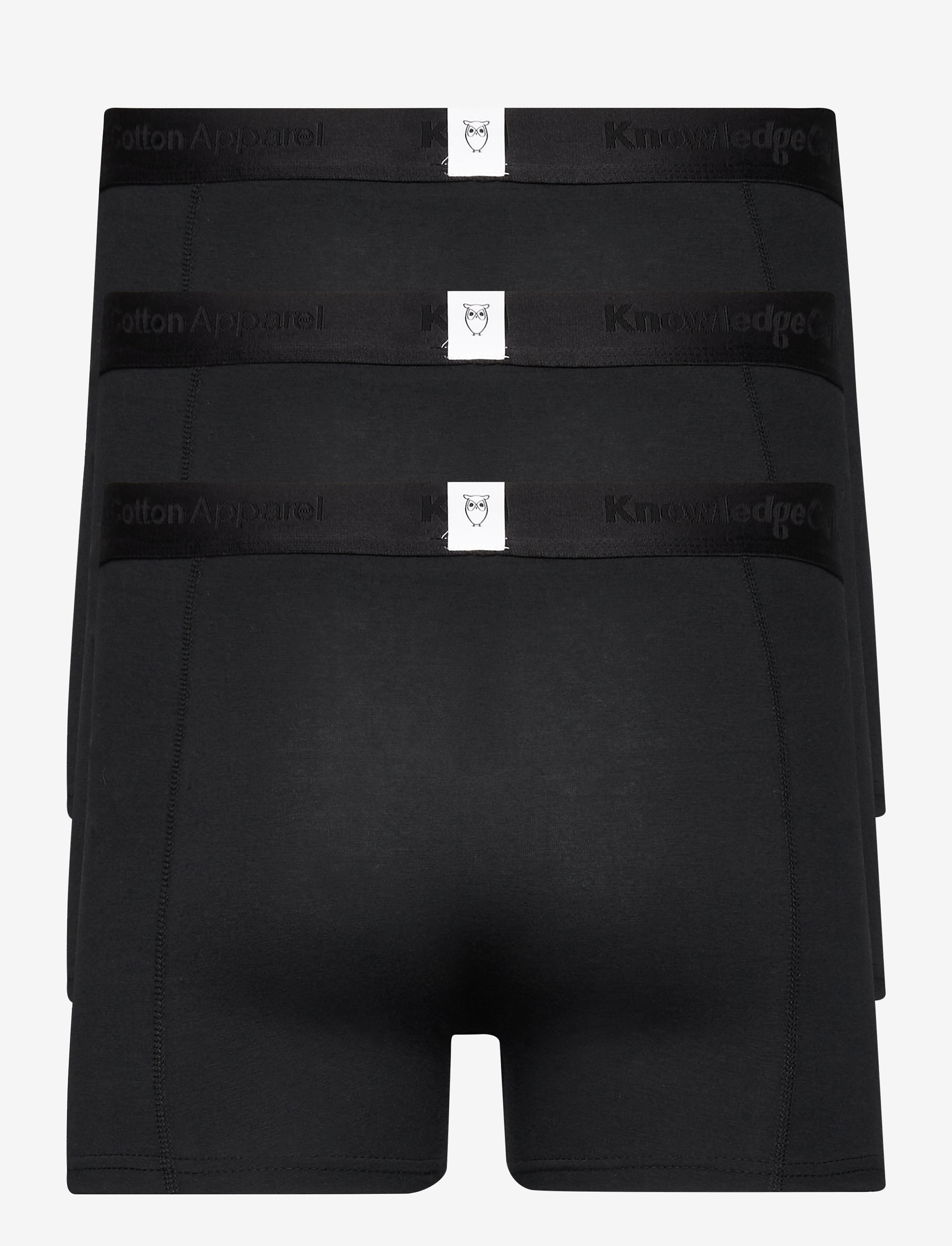 Knowledge Cotton Apparel - MAPLE 3-pack underwear - GOTS/Vegan - black jet - 3