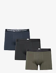 Knowledge Cotton Apparel - MAPLE 3-pack underwear - GOTS/Vegan - laveste priser - forrest night - 0