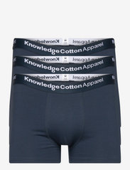 Knowledge Cotton Apparel - MAPLE 3-pack underwear - GOTS/Vegan - multipack underpants - total eclipse - 0