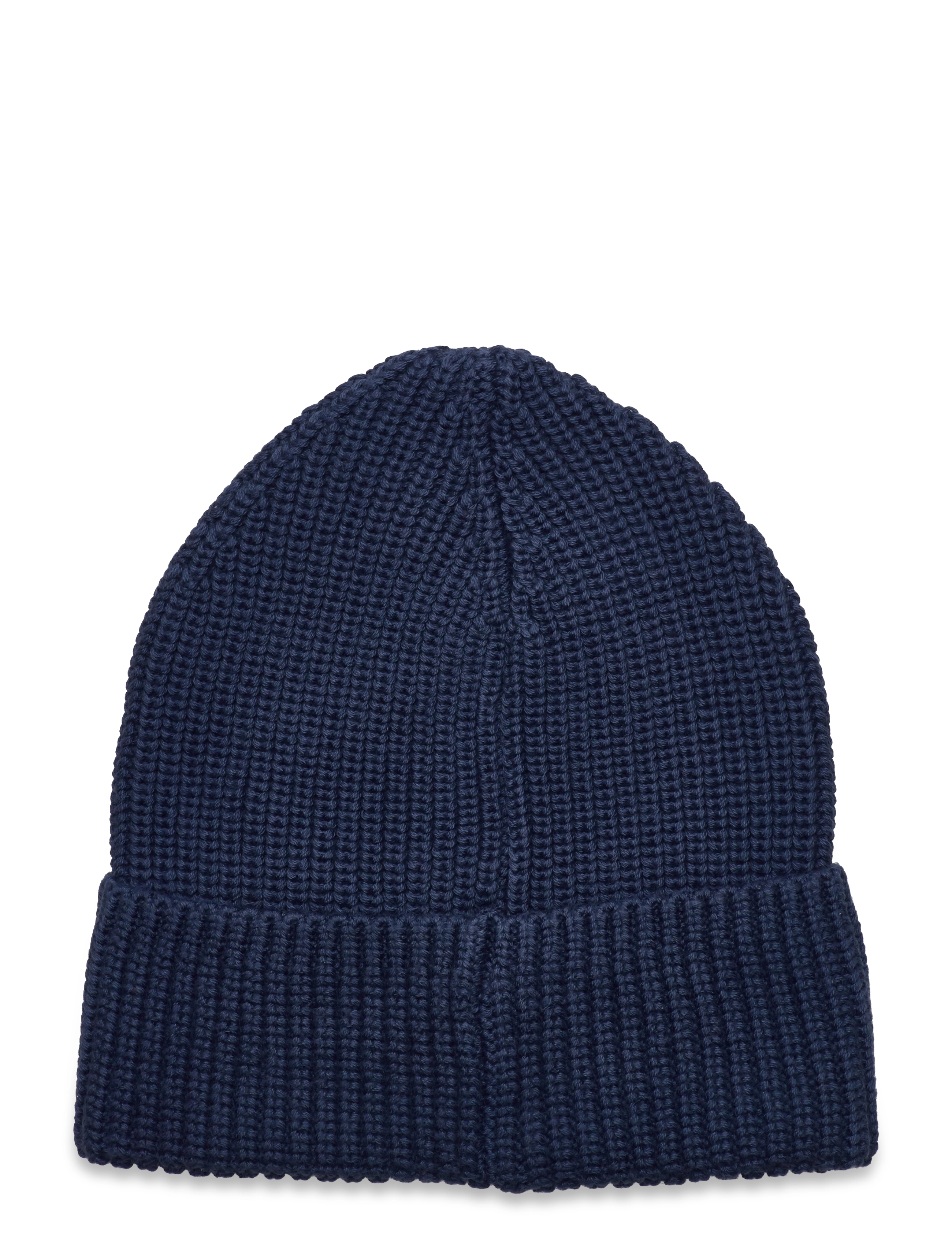 Knowledge Cotton Apparel - Rib hat - GOTS/Vegan - dark denim - 1
