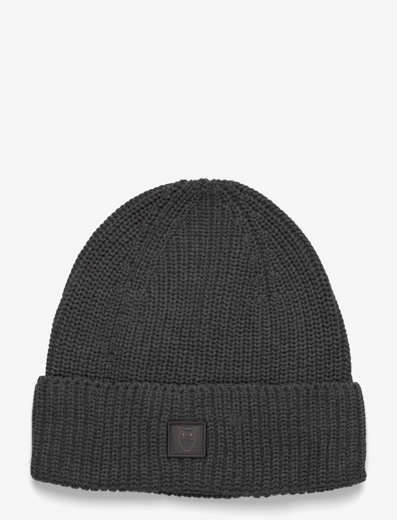 Knowledge Cotton Apparel - Rib hat - GOTS/Vegan - mützen - dark grey melange - 0