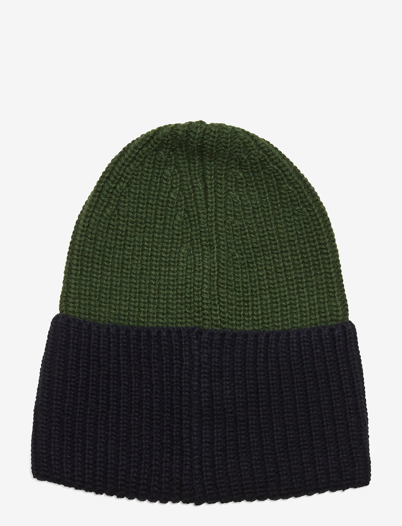 Knowledge Cotton Apparel - Two colored hat - GOTS - green forest - 1