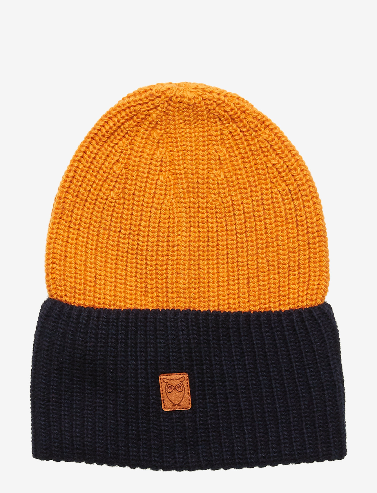 Knowledge Cotton Apparel - Two colored hat - GOTS - persimmon orange - 0