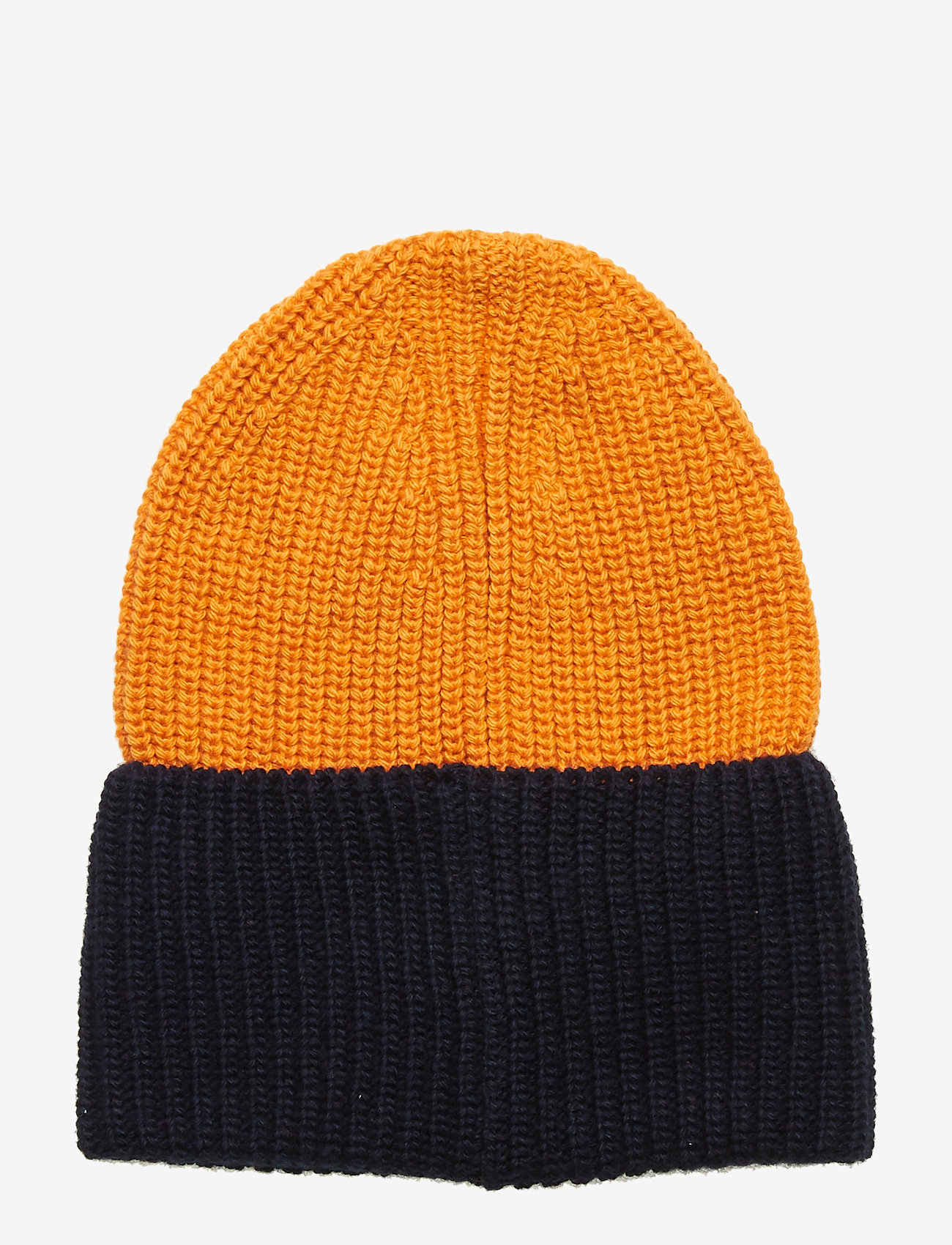 Knowledge Cotton Apparel - Two colored hat - GOTS - persimmon orange - 1