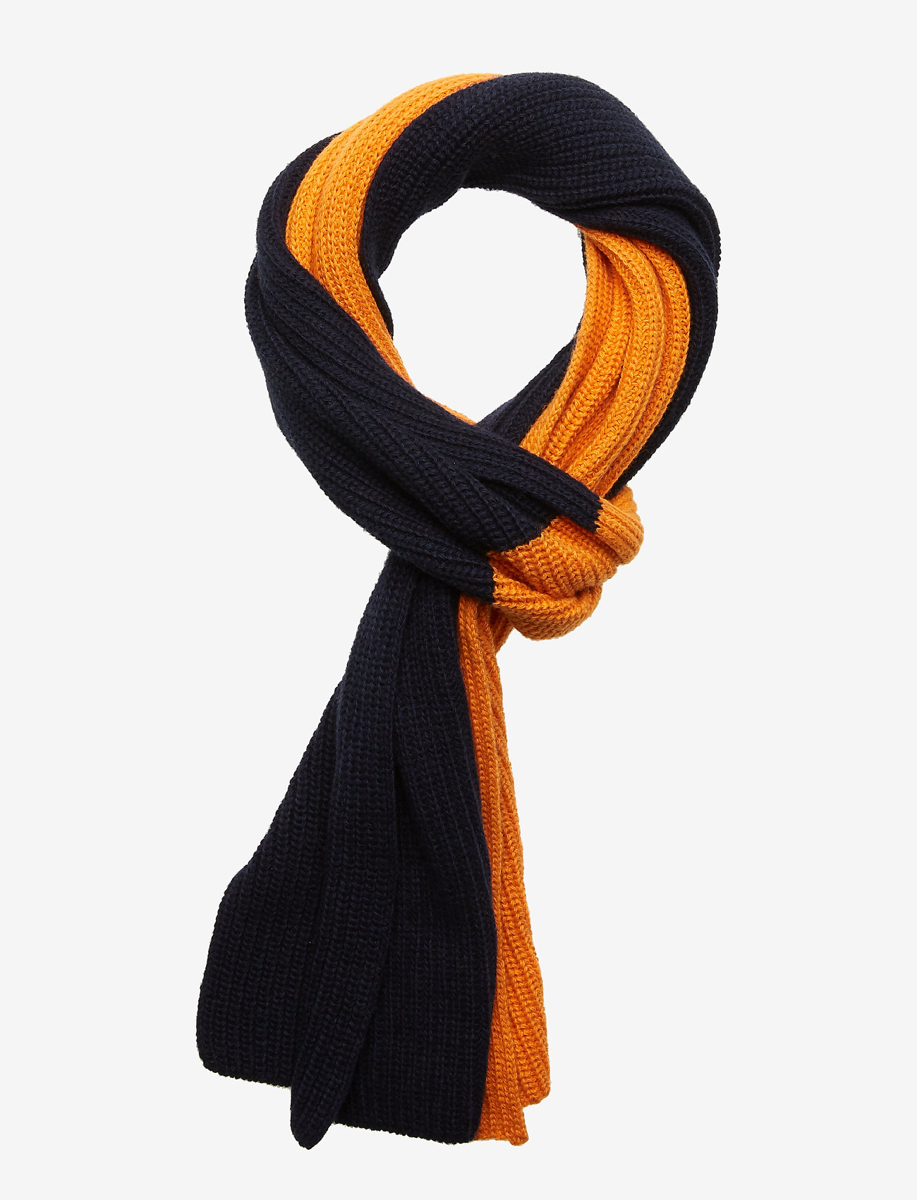 Two colored scarf - GOTS - PERSIMMON ORANGE