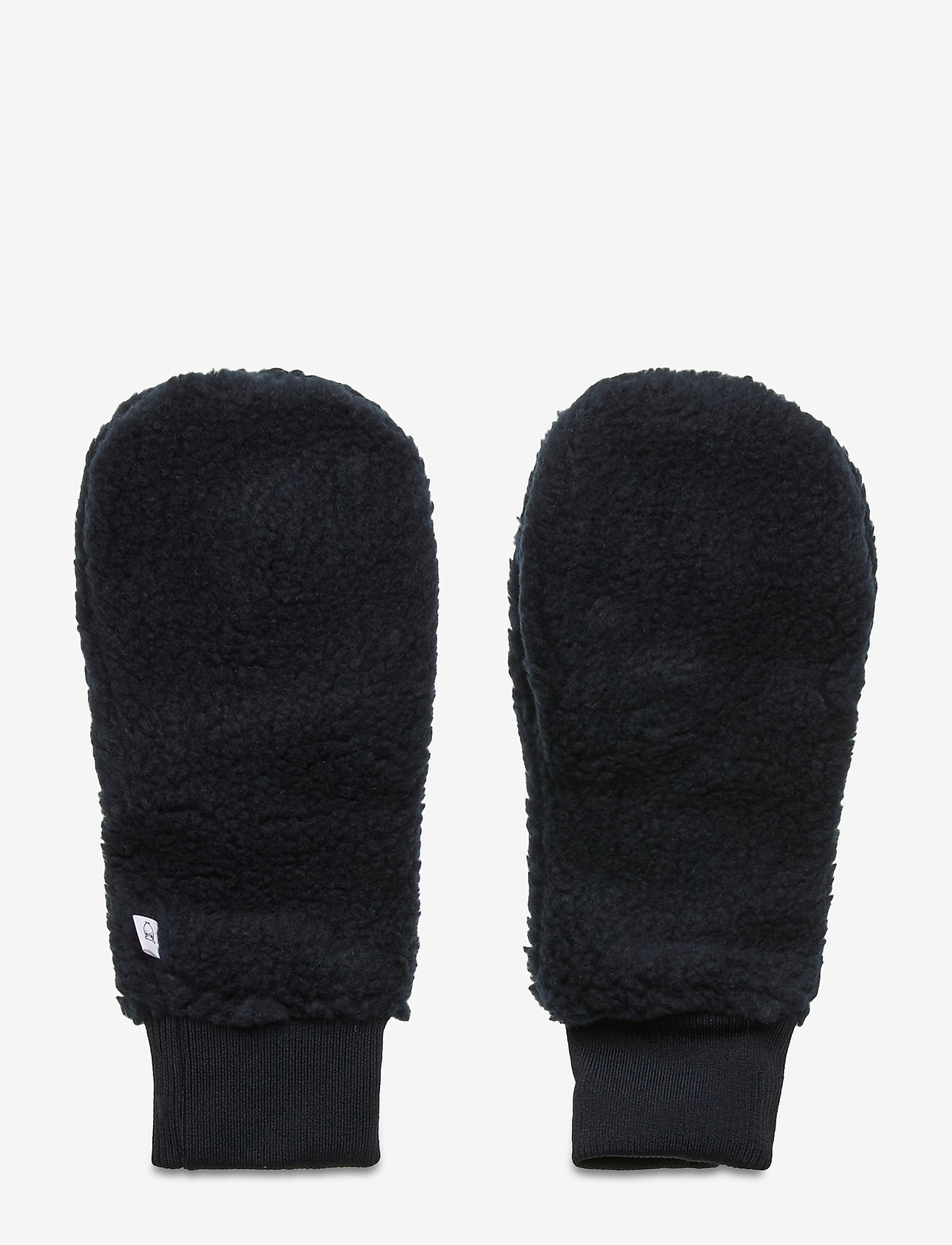 Knowledge Cotton Apparel - Teddy fleece mittens - Vegan - total eclipse - 0