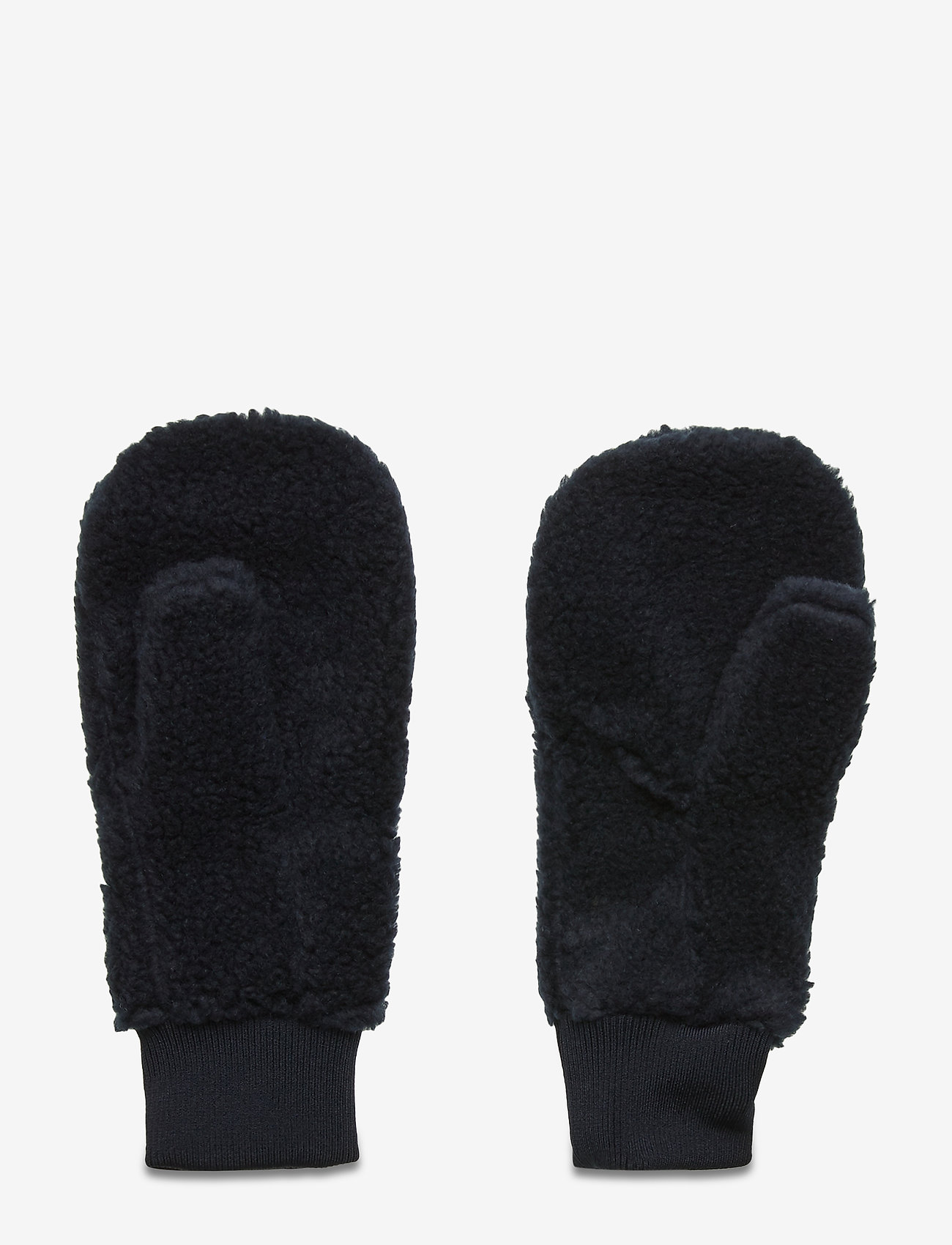 Knowledge Cotton Apparel - Teddy fleece mittens - Vegan - total eclipse - 1