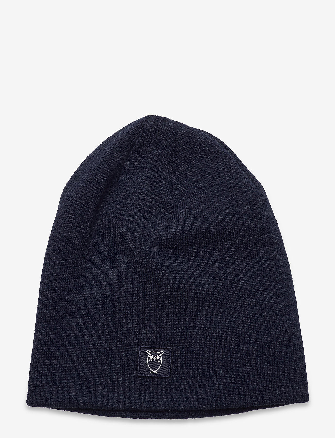 Knowledge Cotton Apparel - LEAF polylana single beanie - forrest night - 0